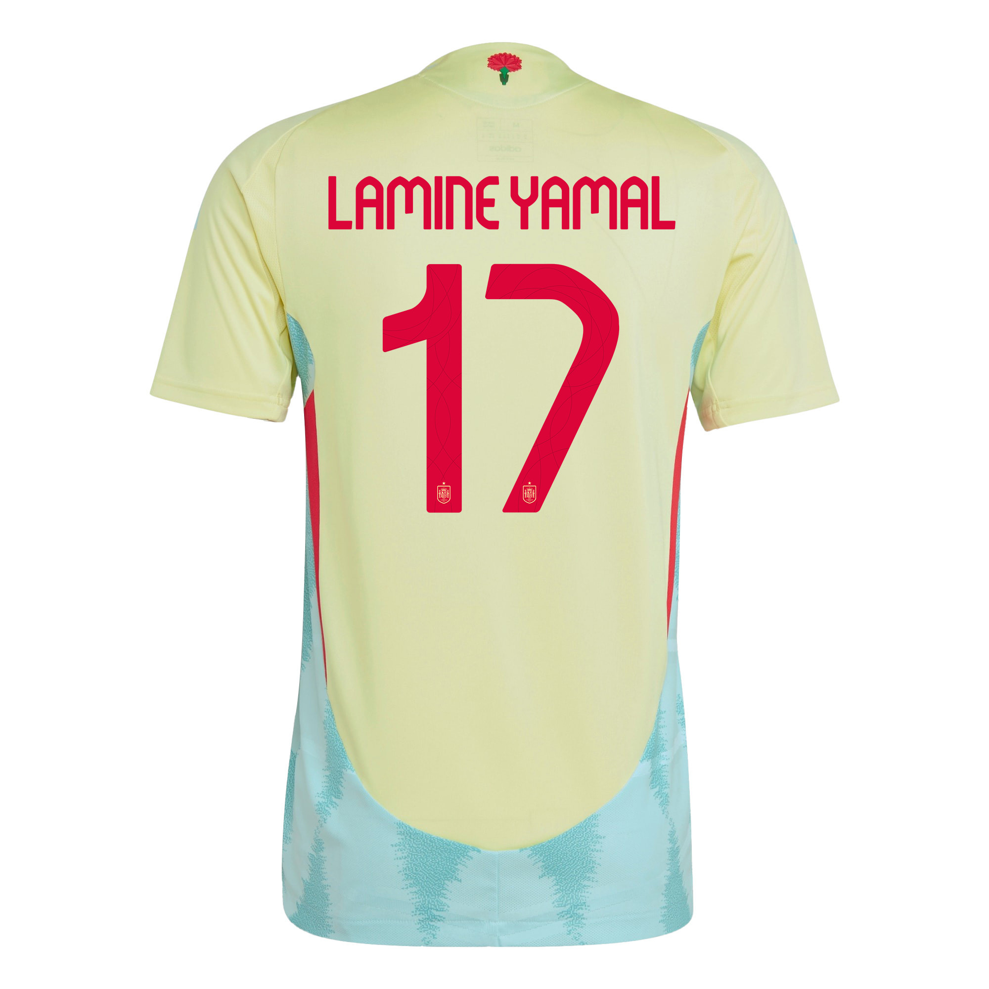 Lamine Yamal 17 Spain National Team 2024 Away Men Jersey - Yellow