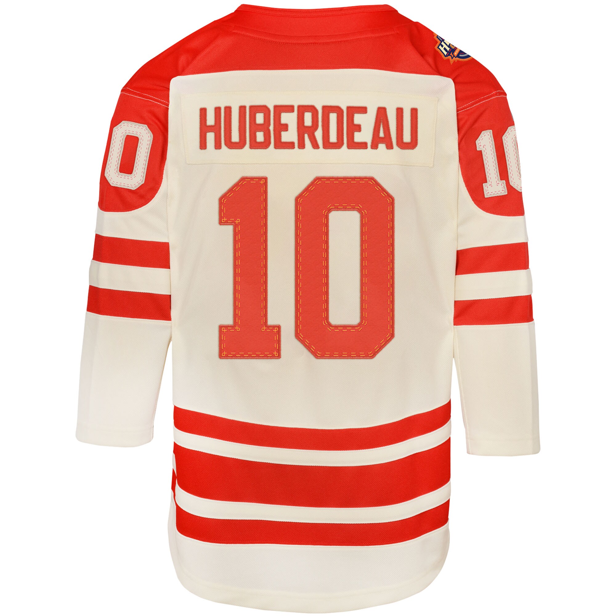 Jonathan Huberdeau Calgary Flames Youth 2023 NHL Heritage Classic Premier Player Jersey\u00c2\u00a0\u00e2\u20ac\u201c Cream
