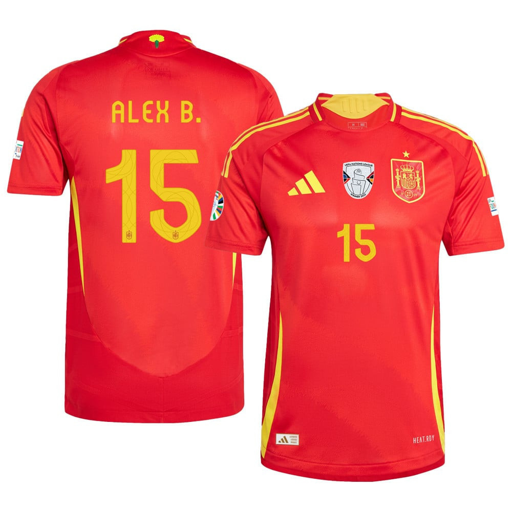 Álex Baena 15 Spain National Team 2024 Home Men Jersey - Scarlet