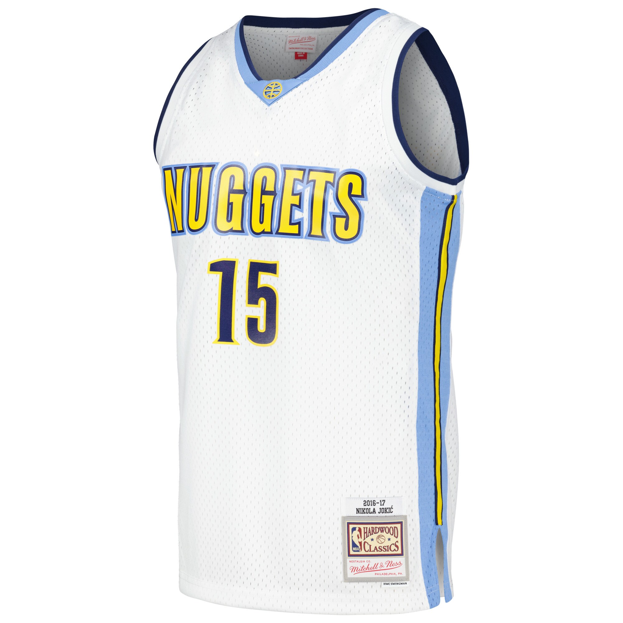 Nikola Jokic Denver Nuggets Mitchell & Ness 2016\/17 Throwback Swingman Jersey - White