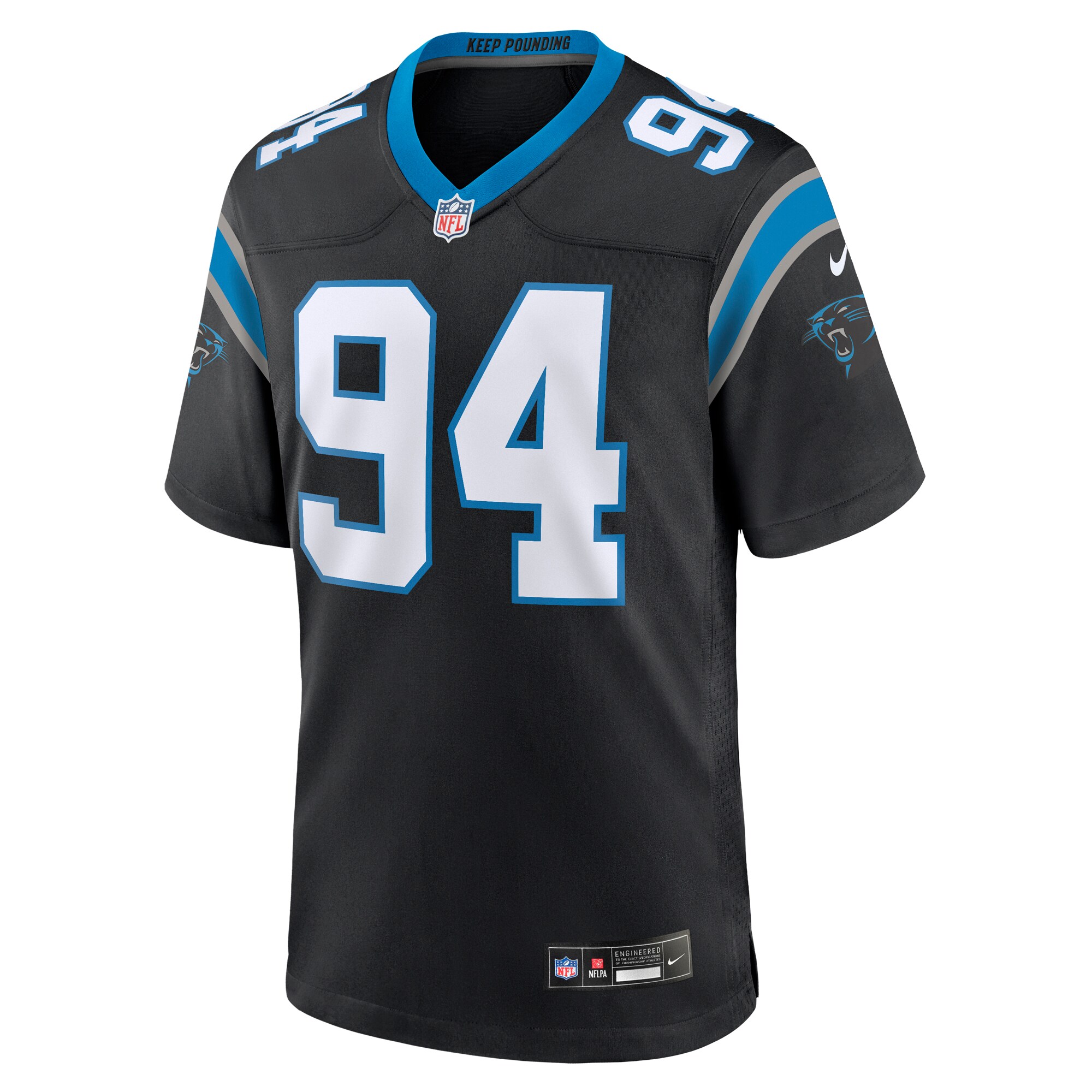 Henry Anderson Carolina Panthers  Team Game Jersey - Black