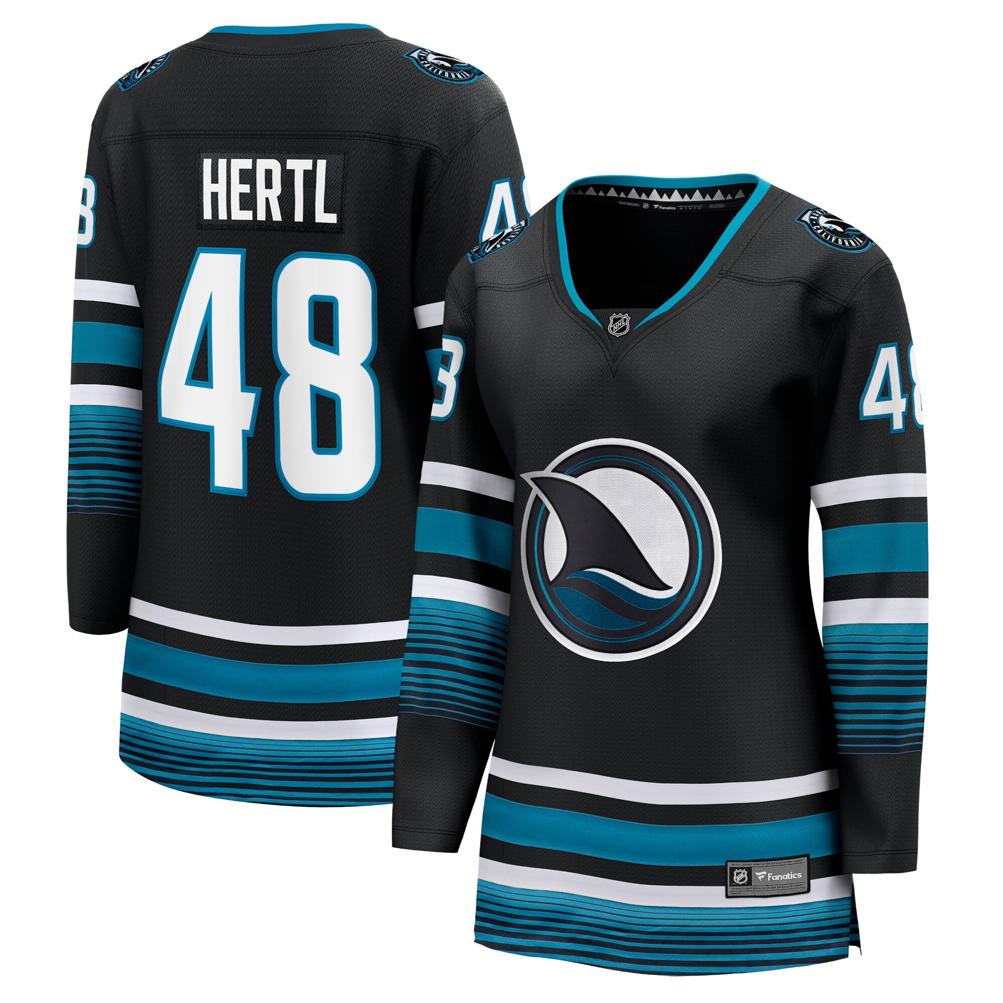 Tomas Hertl San Jose Sharks Fanatics Women's Alternate Premier Breakaway Player Jersey - Black