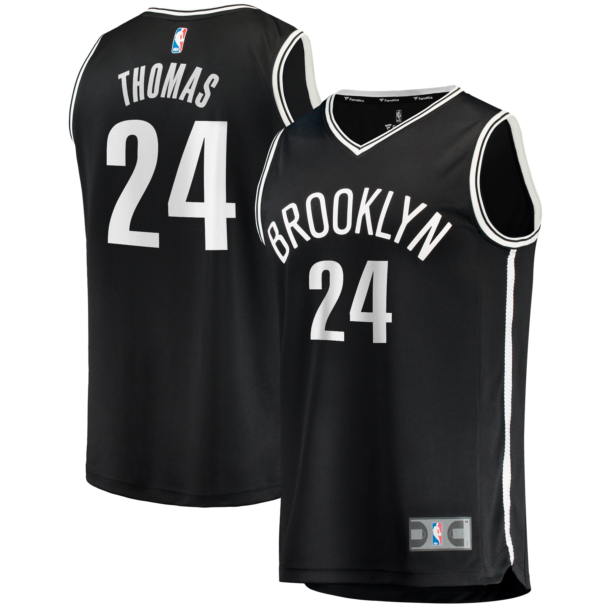 Cam Thomas Brooklyn Nets Fanatics Big & Tall Fast Break Player Jersey - Black - Icon Edition