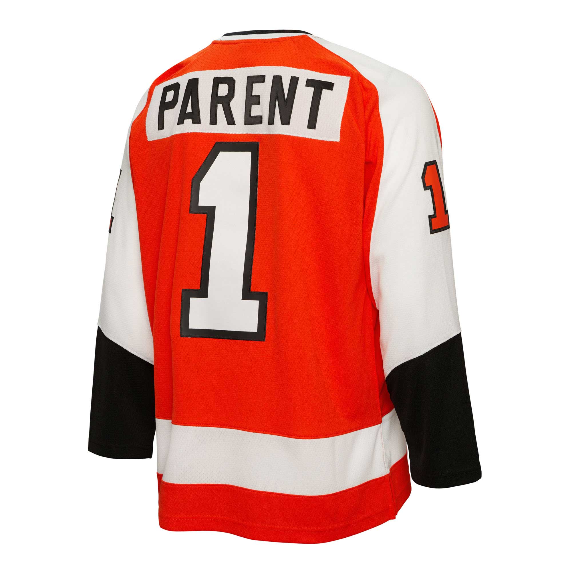 Bernie Parent Philadelphia Flyers Mitchell & Ness  1974\/75 Blue Line Player Jersey - Orange