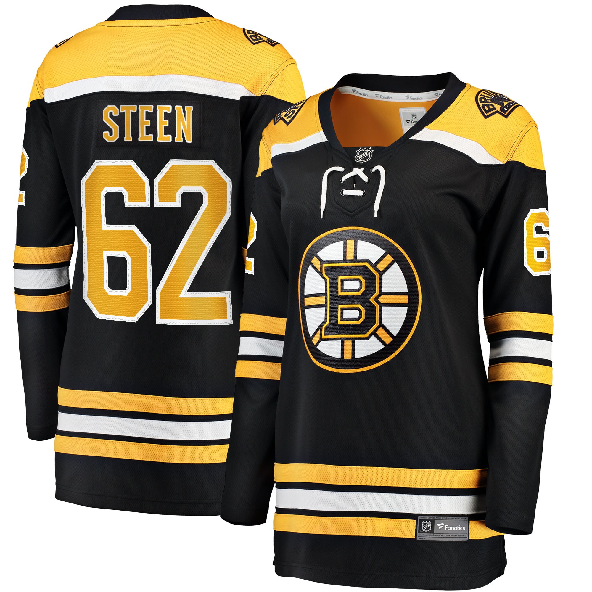 Oskar Steen Boston Bruins Fanatics Women's Home Breakaway Player Jersey - Black