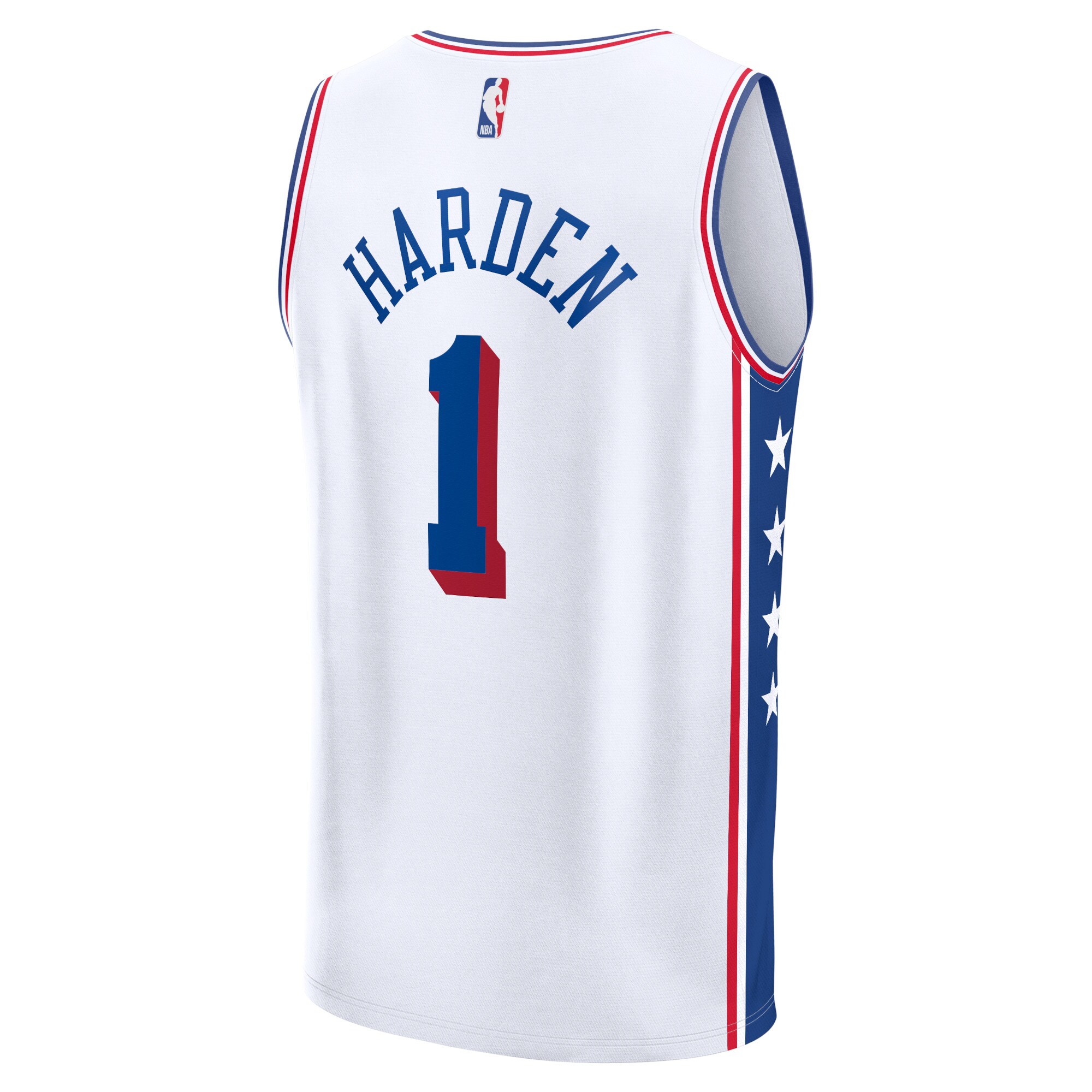 James Harden Philadelphia 76ers Fanatics Fast Break Replica Jersey - Association Edition - White