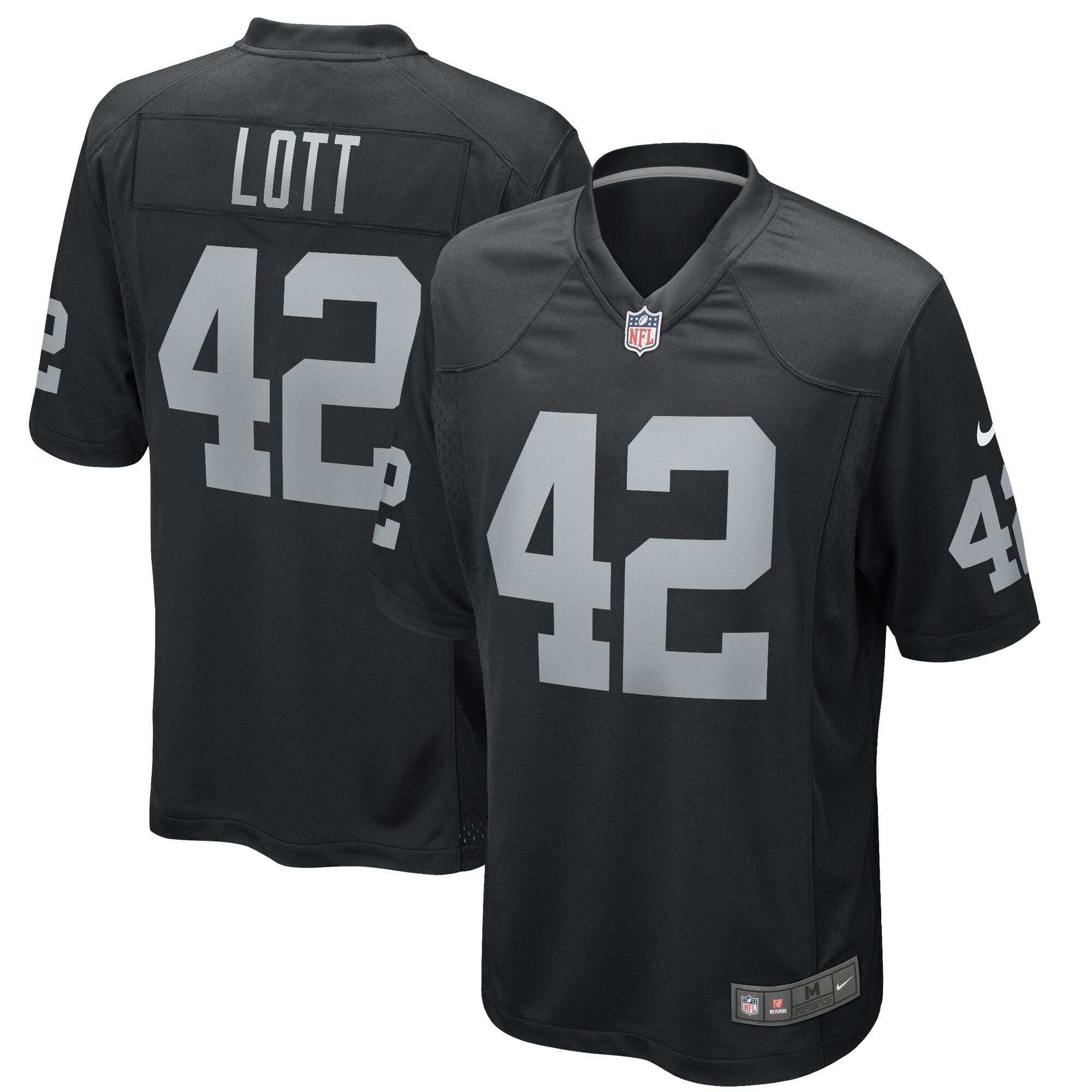 Ronnie Lott Las Vegas Raiders  Game Retired Player Jersey - Black