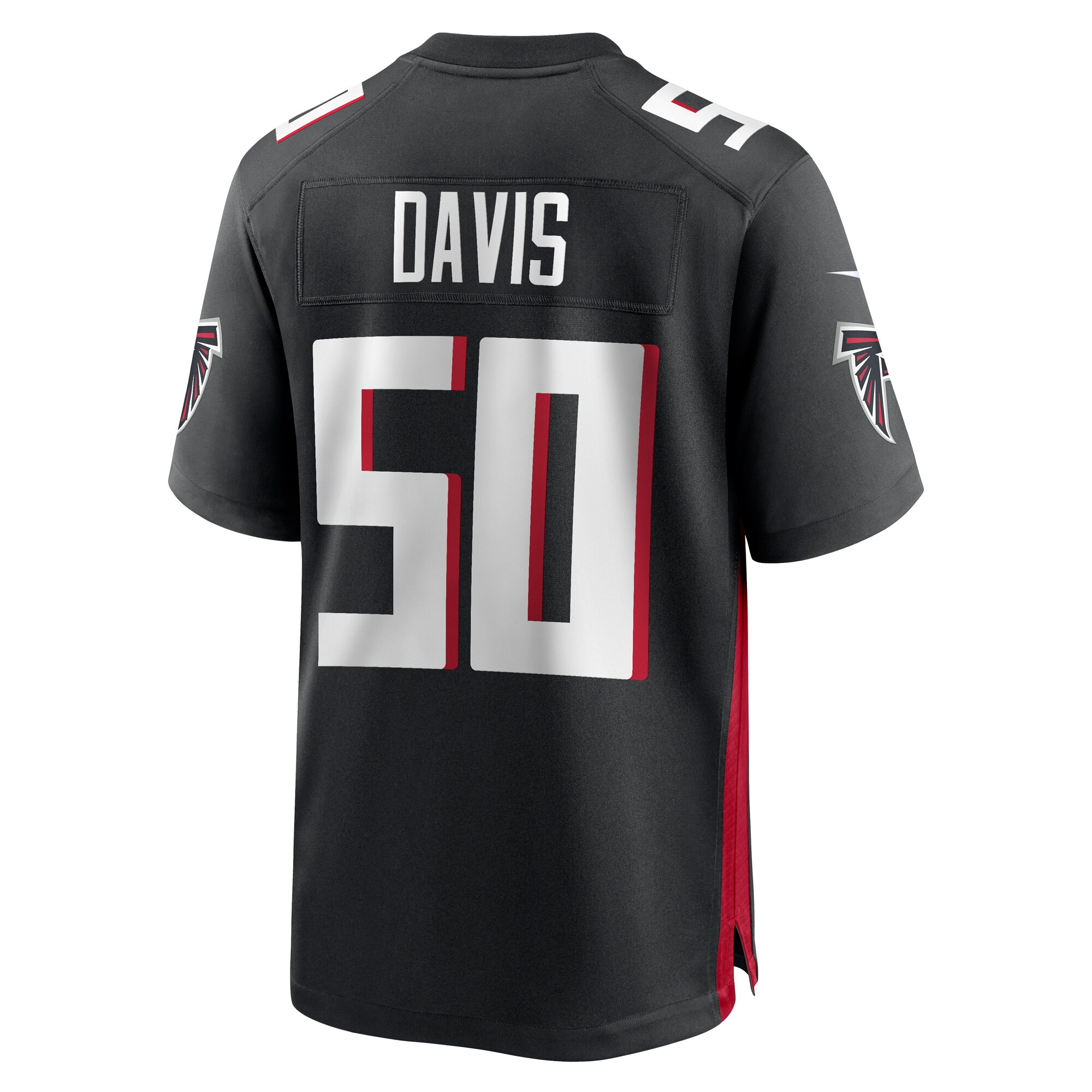 Tae Davis Atlanta Falcons  Team Game Jersey -  Black
