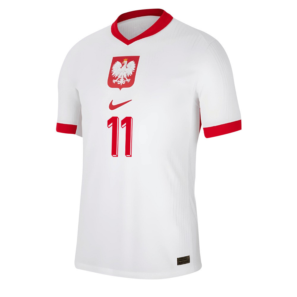 Kamil Grosicki 11 Poland National Team 2024/25 Home Men Jersey - White