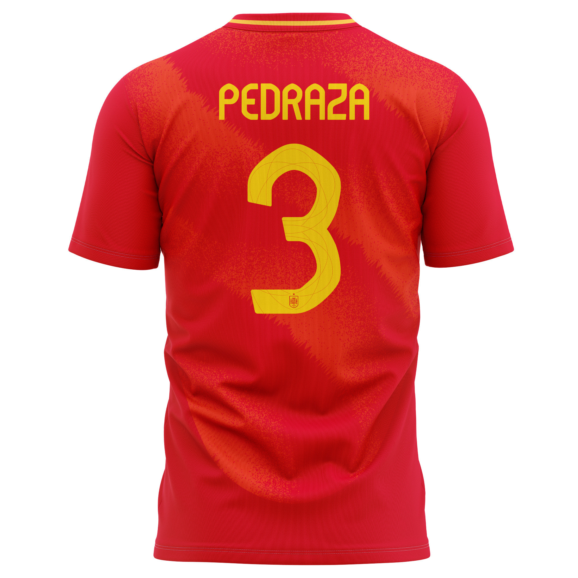 Alfonso Pedraza 3 Spain National Team 2024 Home Kits AOP T-shirt - Red