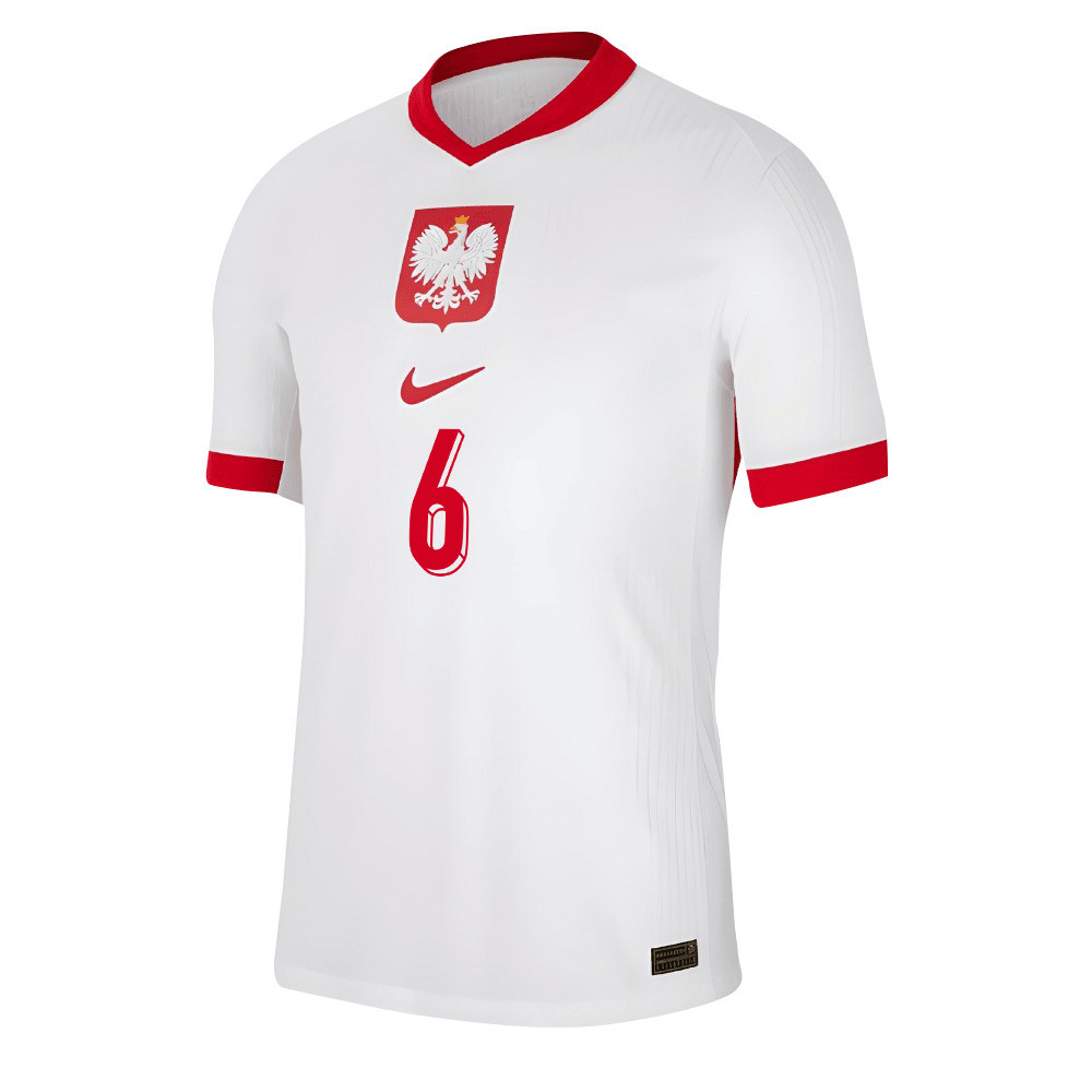 Krystian Bielik 6 Poland National Team 2024/25 Home Men Jersey - White