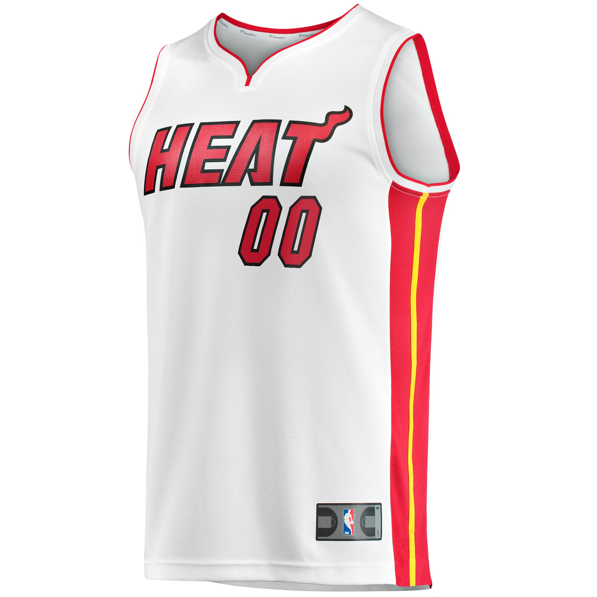 Miami Heat Fanatics Fast Break Custom Replica Jersey - Association Edition - White