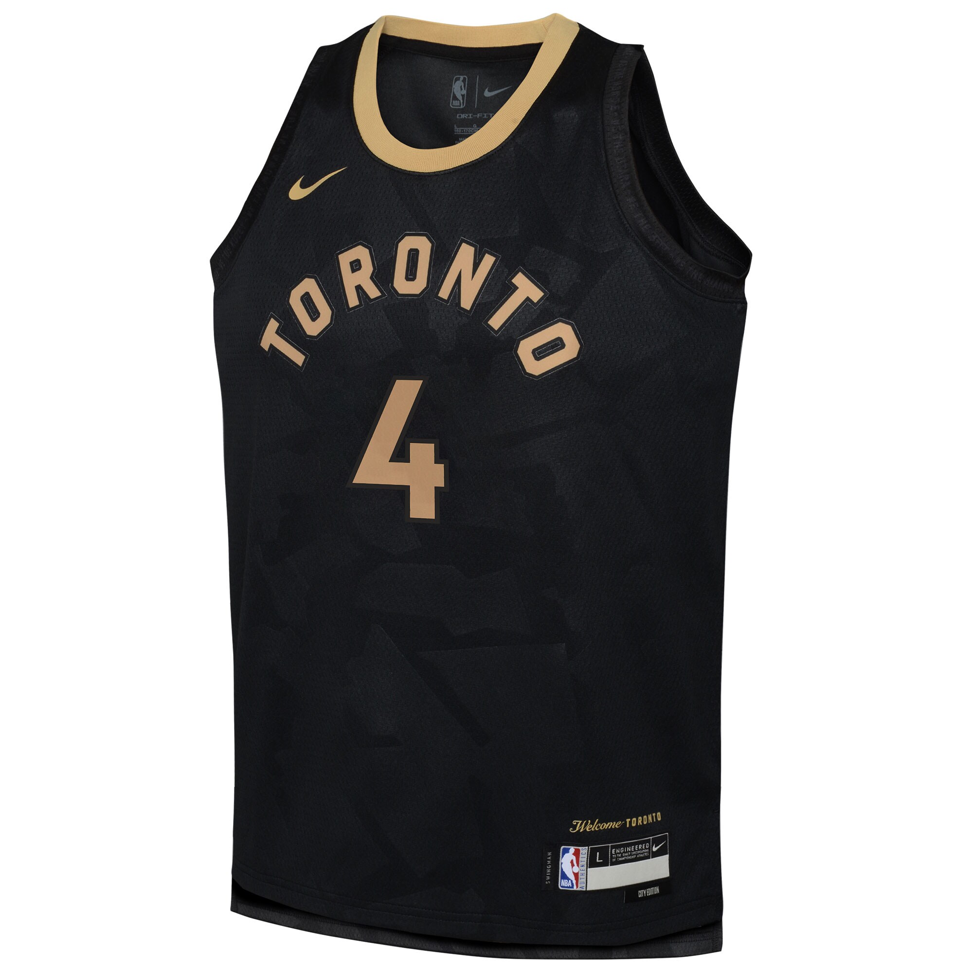Scottie Barnes Toronto Raptors  Youth 2022\/23 Swingman Jersey - City Edition - Black