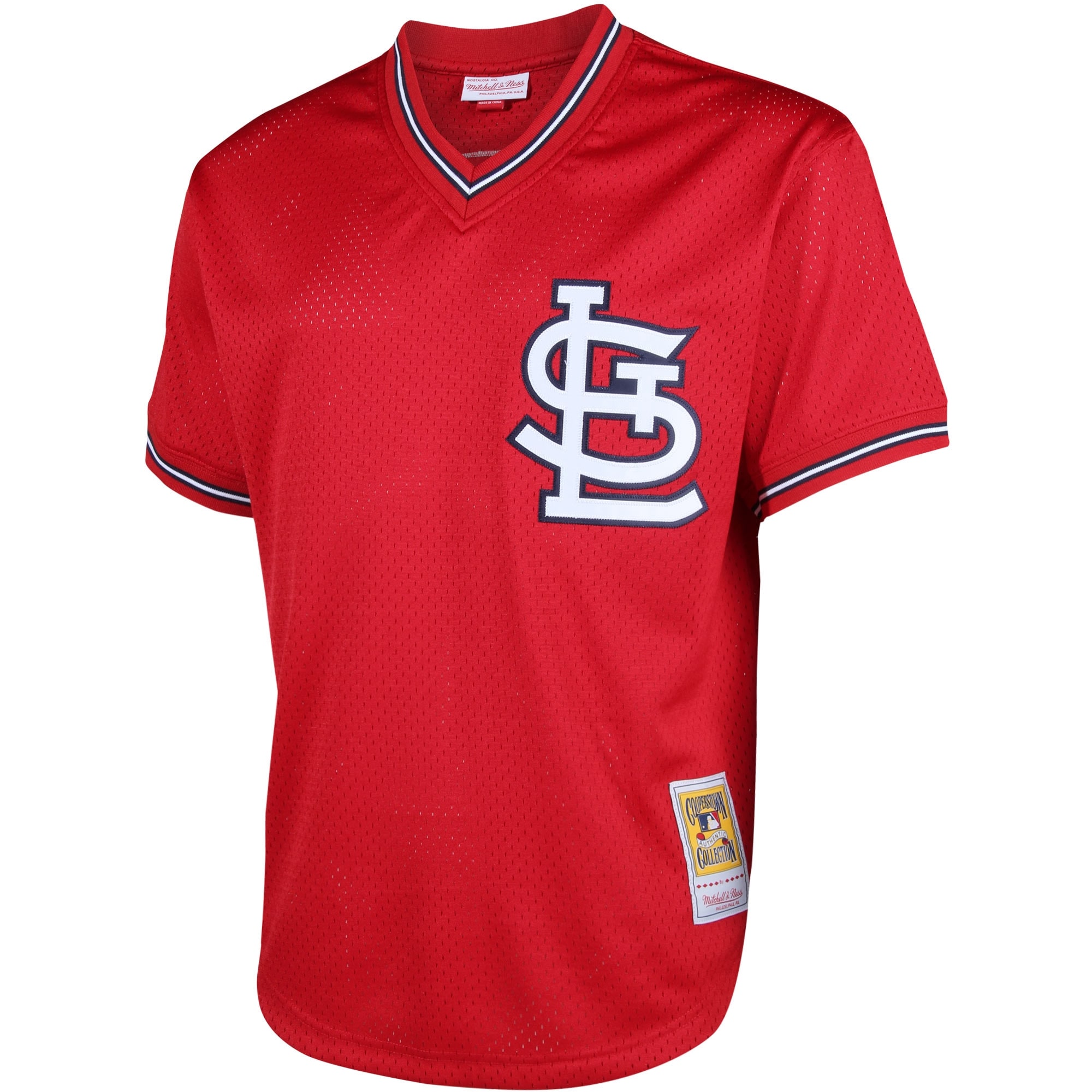 Ozzie Smith St. Louis Cardinals Mitchell & Ness Cooperstown Mesh ...