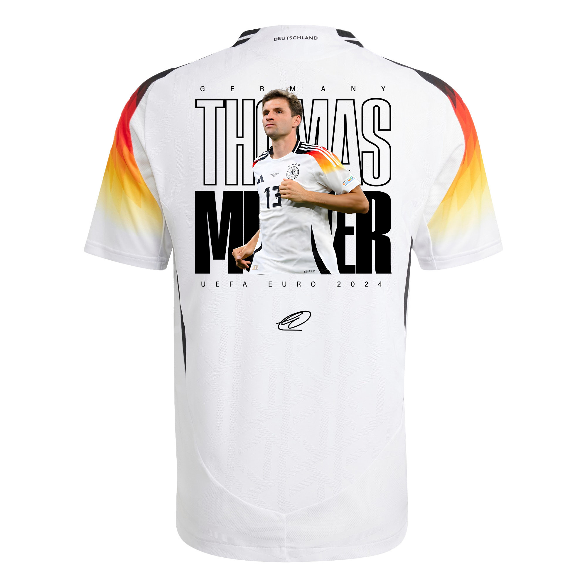 Thomas Müller 13 Signed Iconic Germany National Team 2024 Home Men Jersey - White