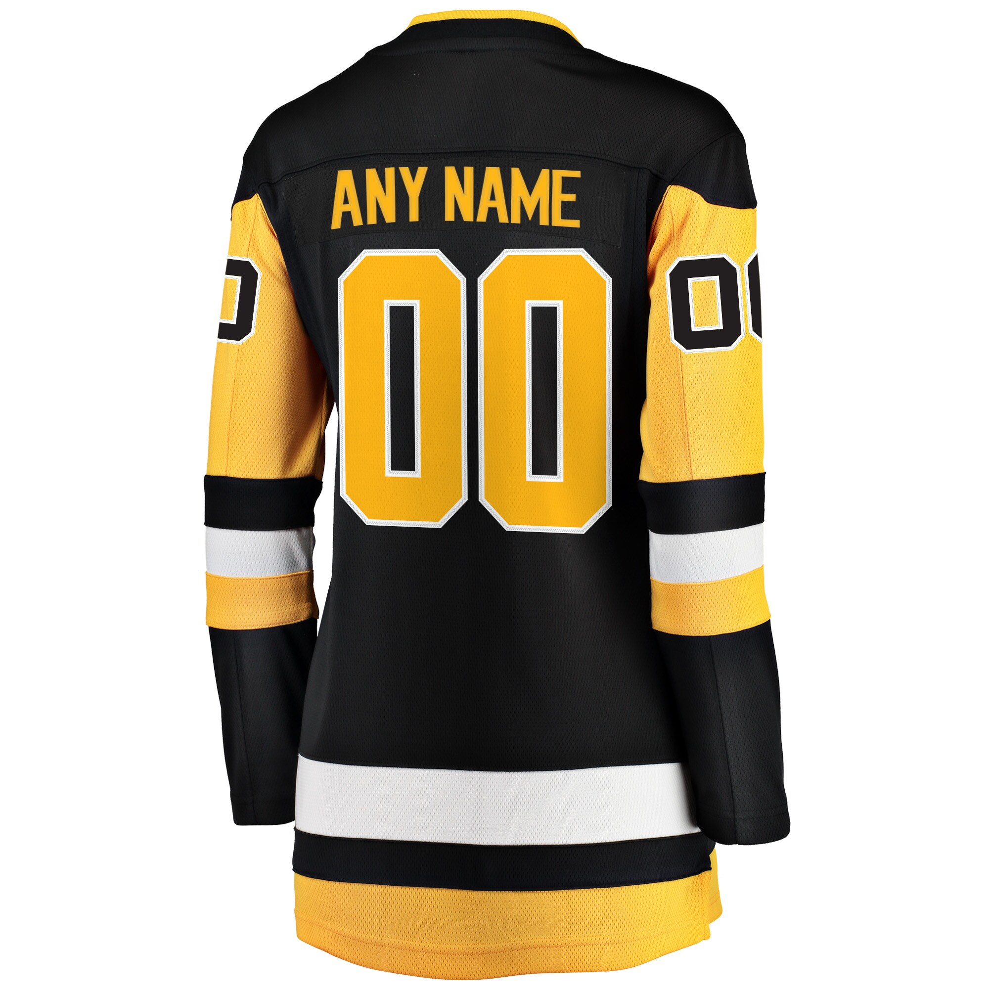 Pittsburgh Penguins Fanatics Women's Home Breakaway Custom Jersey - Black