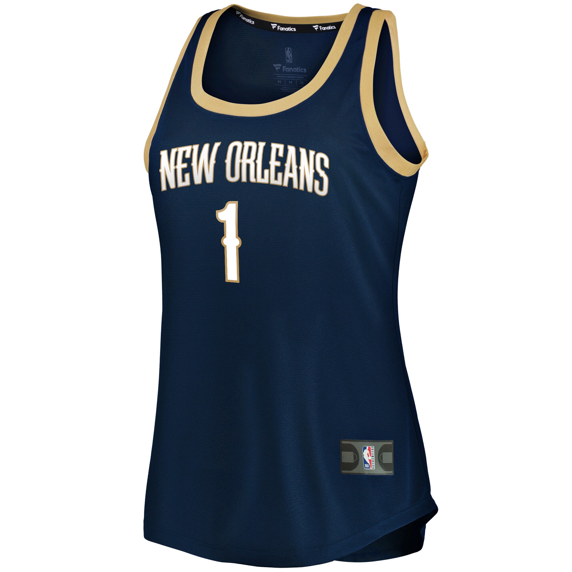Zion Williamson New Orleans Pelicans Fanatics Women's Fast Break Team Tank Jersey - Icon Edition - Navy