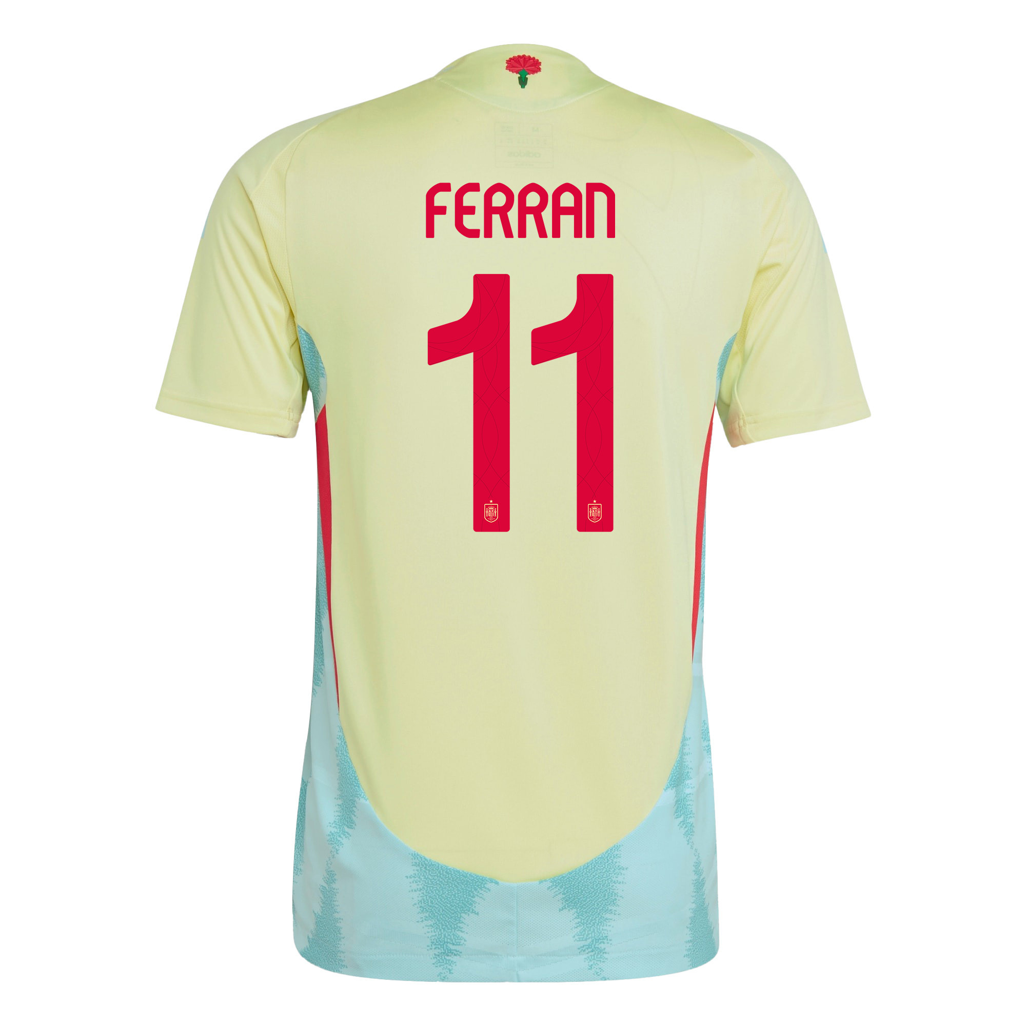 Ferran Torres 11 Spain National Team 2024 Away Men Jersey - Yellow