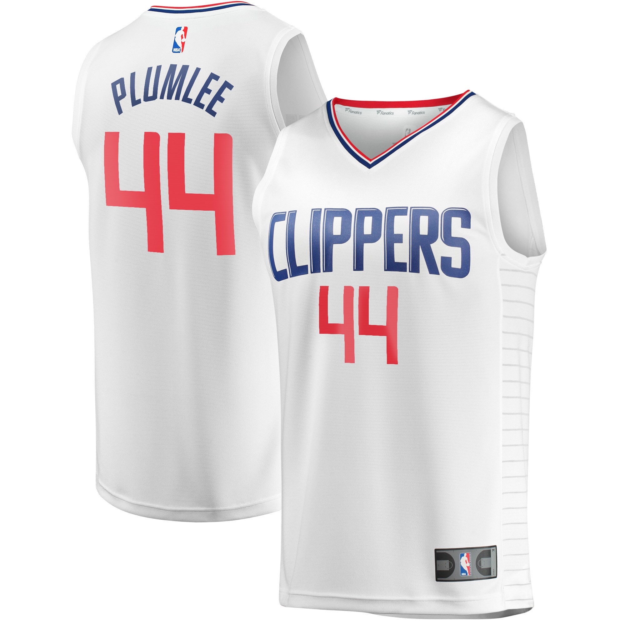 Mason Plumlee LA Clippers Fanatics Fast Break Player Jersey - Association Edition - White