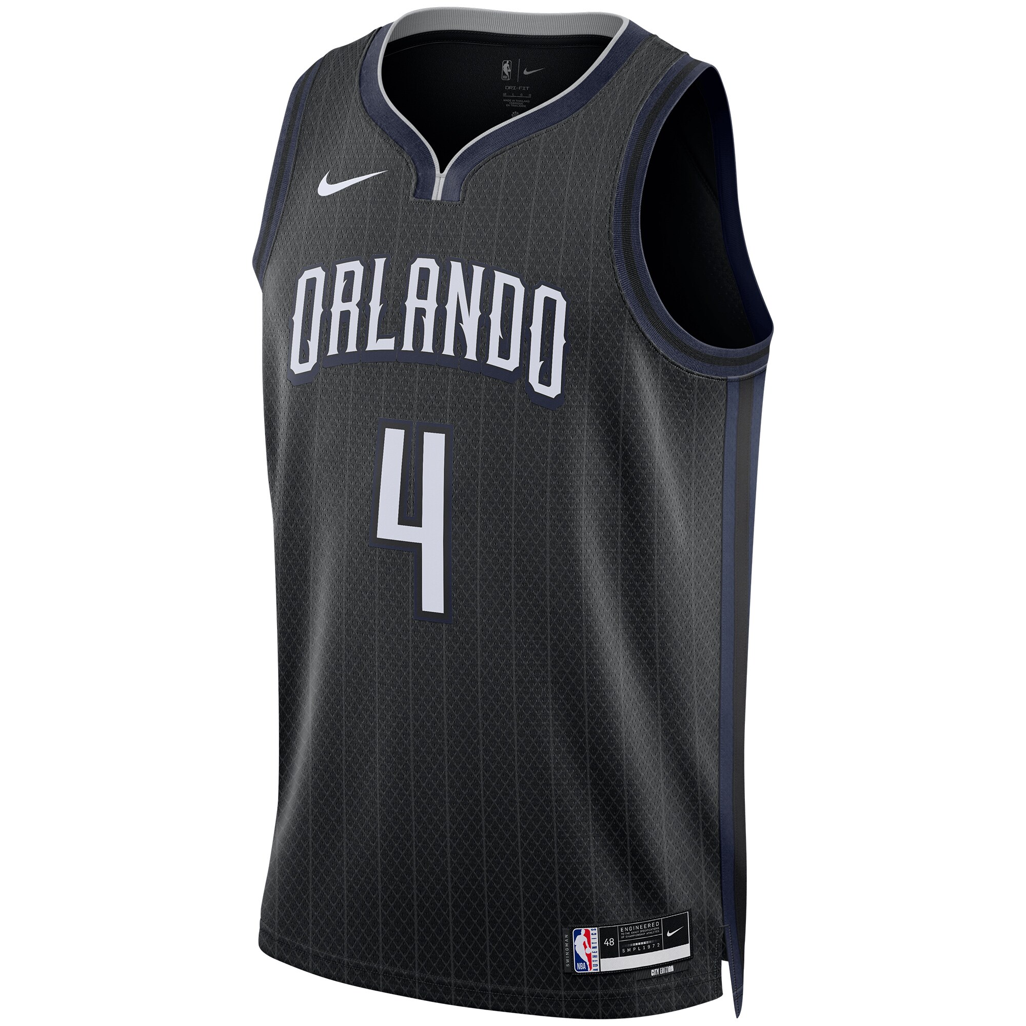 Jalen Suggs Orlando Magic  Unisex 2022\/23 Swingman Jersey - City Edition - Black