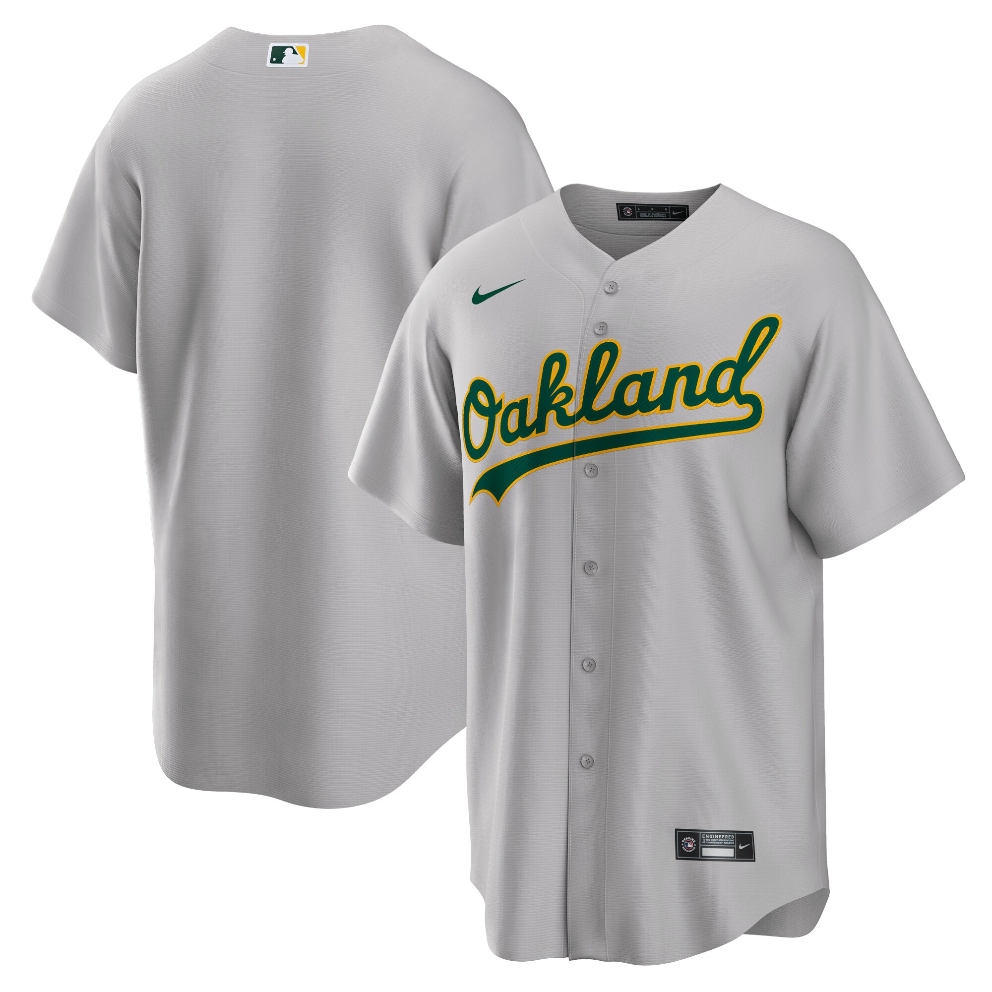 Oakland Athletics  Road Replica Team Jersey - Gray