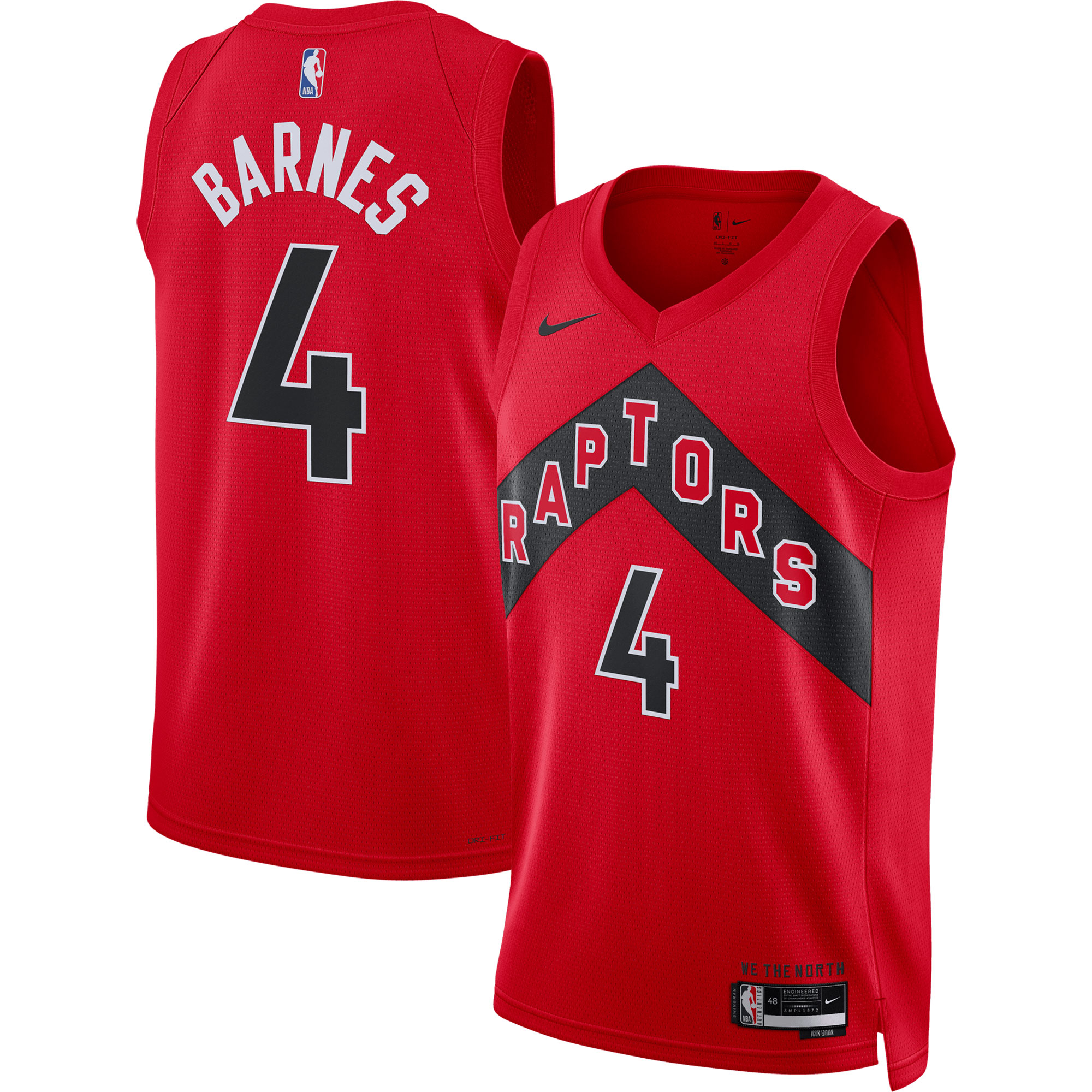 Scottie Barnes Toronto Raptors  Unisex Swingman Jersey - Icon Edition - Red