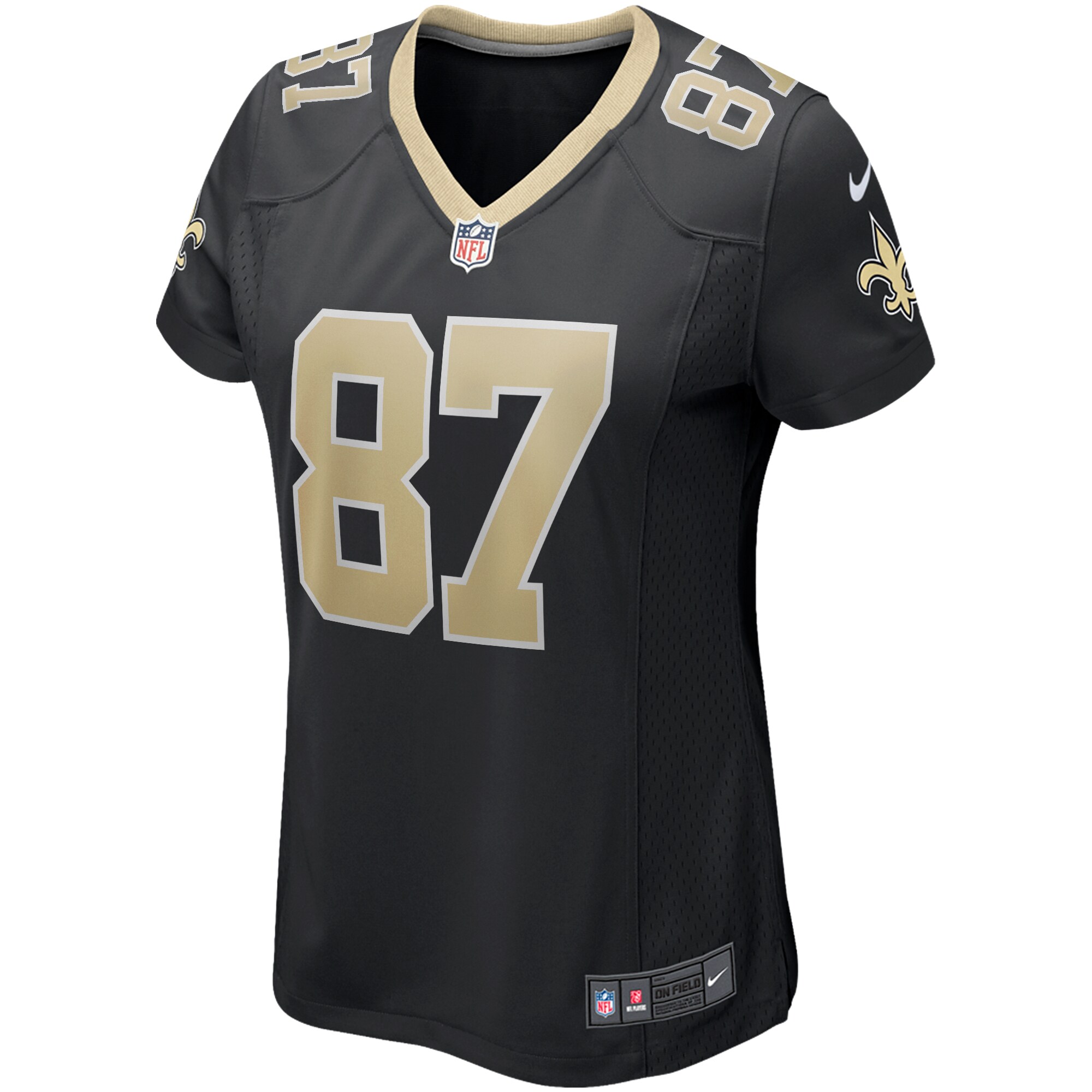 Joe Horn New Orleans Saints  Women's Game Retired Player Jersey - Black