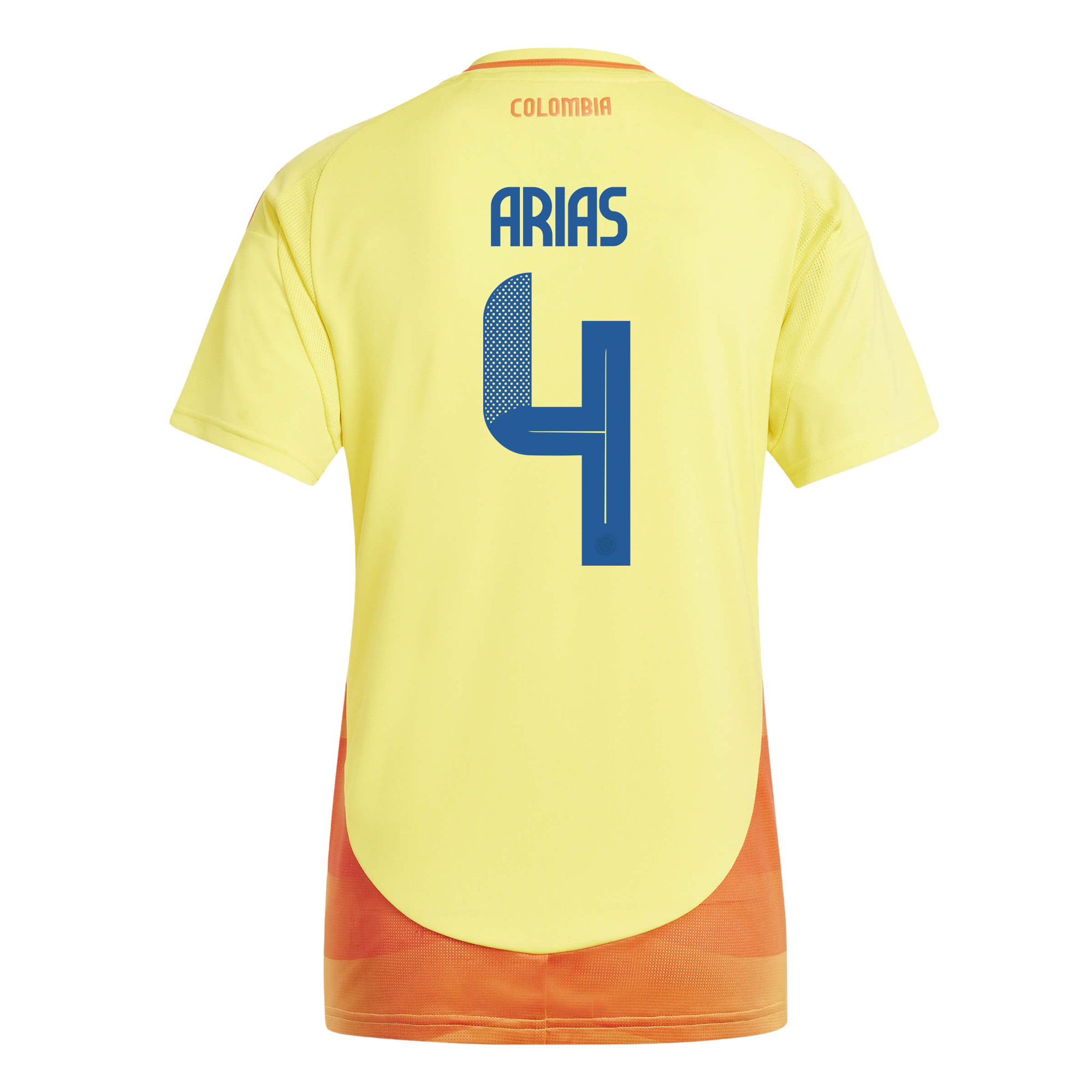 Santiago Arias 4 Colombia National Team 2024/25 Home Women Jersey - Yellow