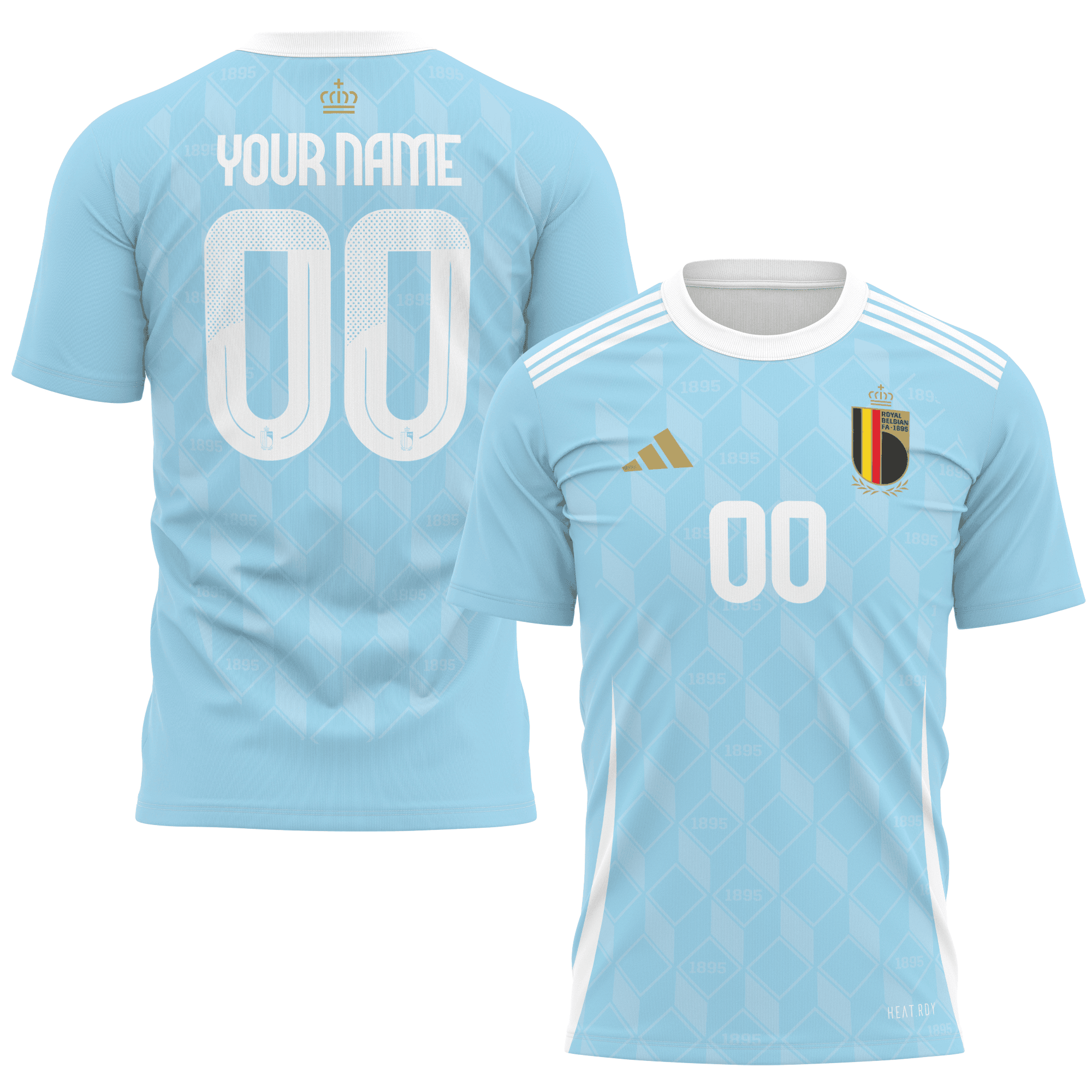 Belgium National Team 2024 Away Kits Custom AOP T-shirt - Blue