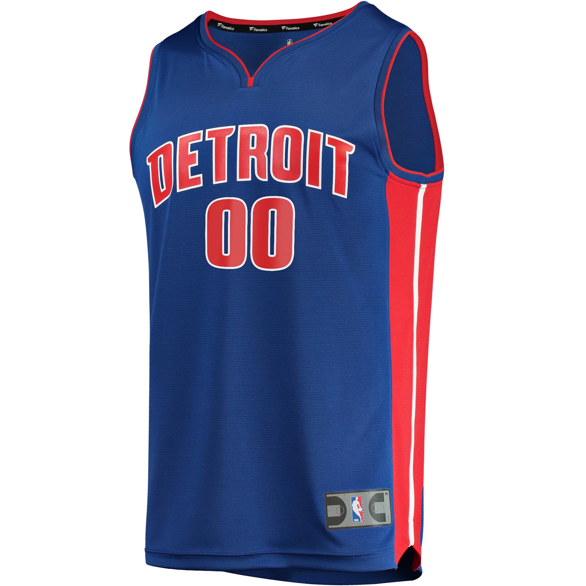 Detroit Pistons Fanatics Fast Break Custom Replica Jersey Blue - Icon Edition