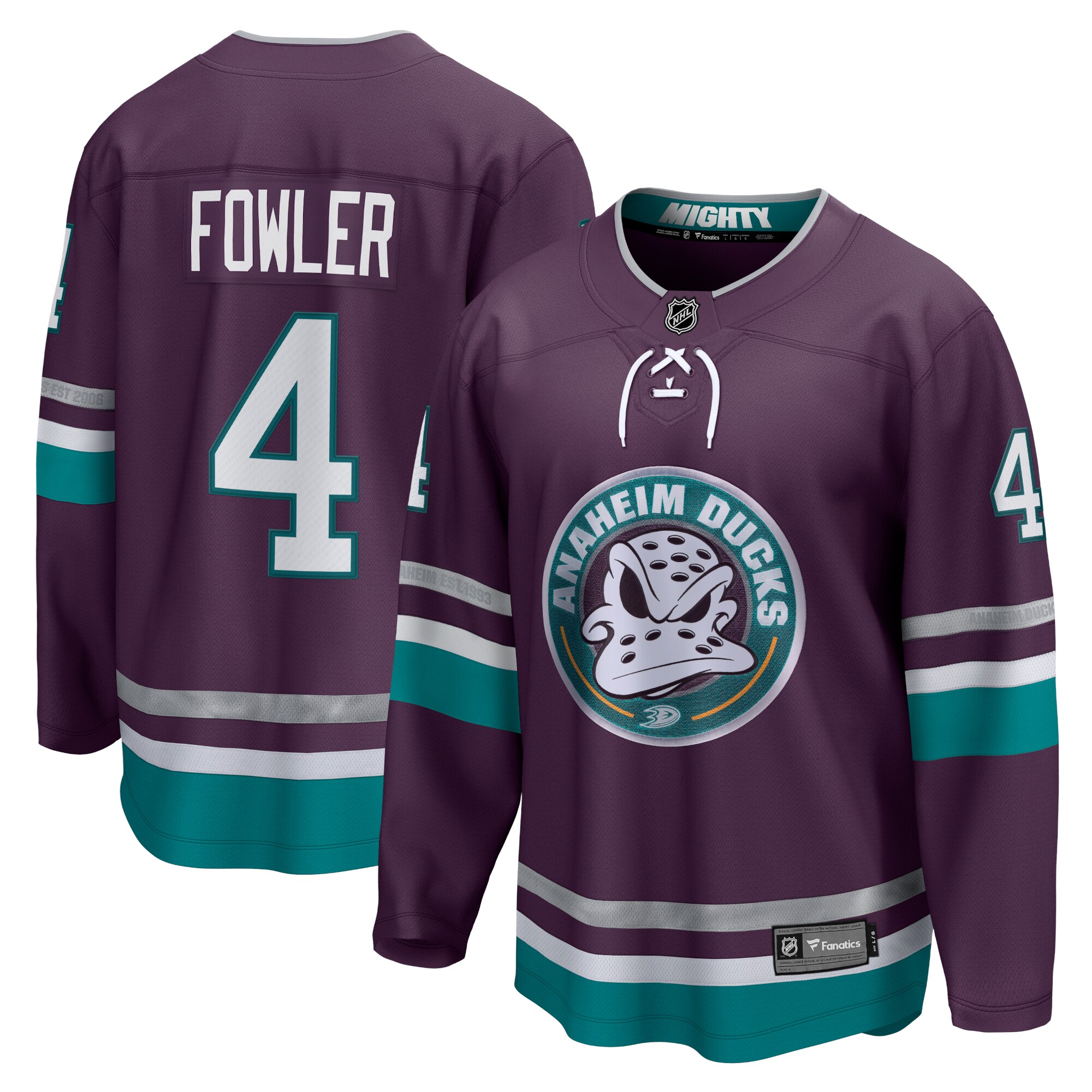 Cam Fowler Anaheim Ducks Fanatics 30th Anniversary Premier Breakaway Jersey - Purple