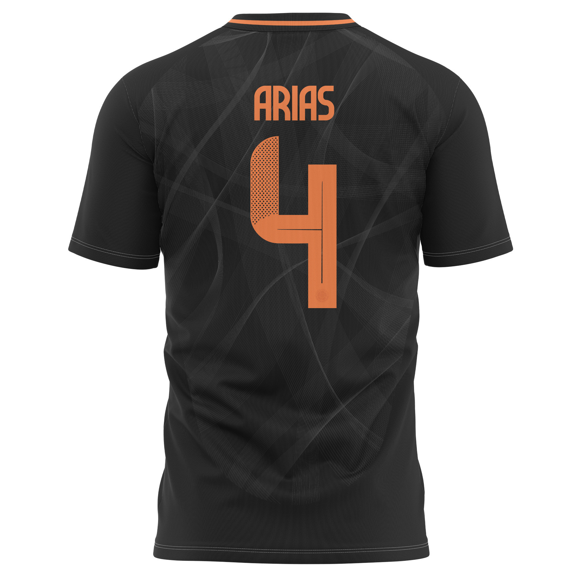 Santiago Arias 4 Colombia National Team 2024 Away Kits AOP T-shirt - Black