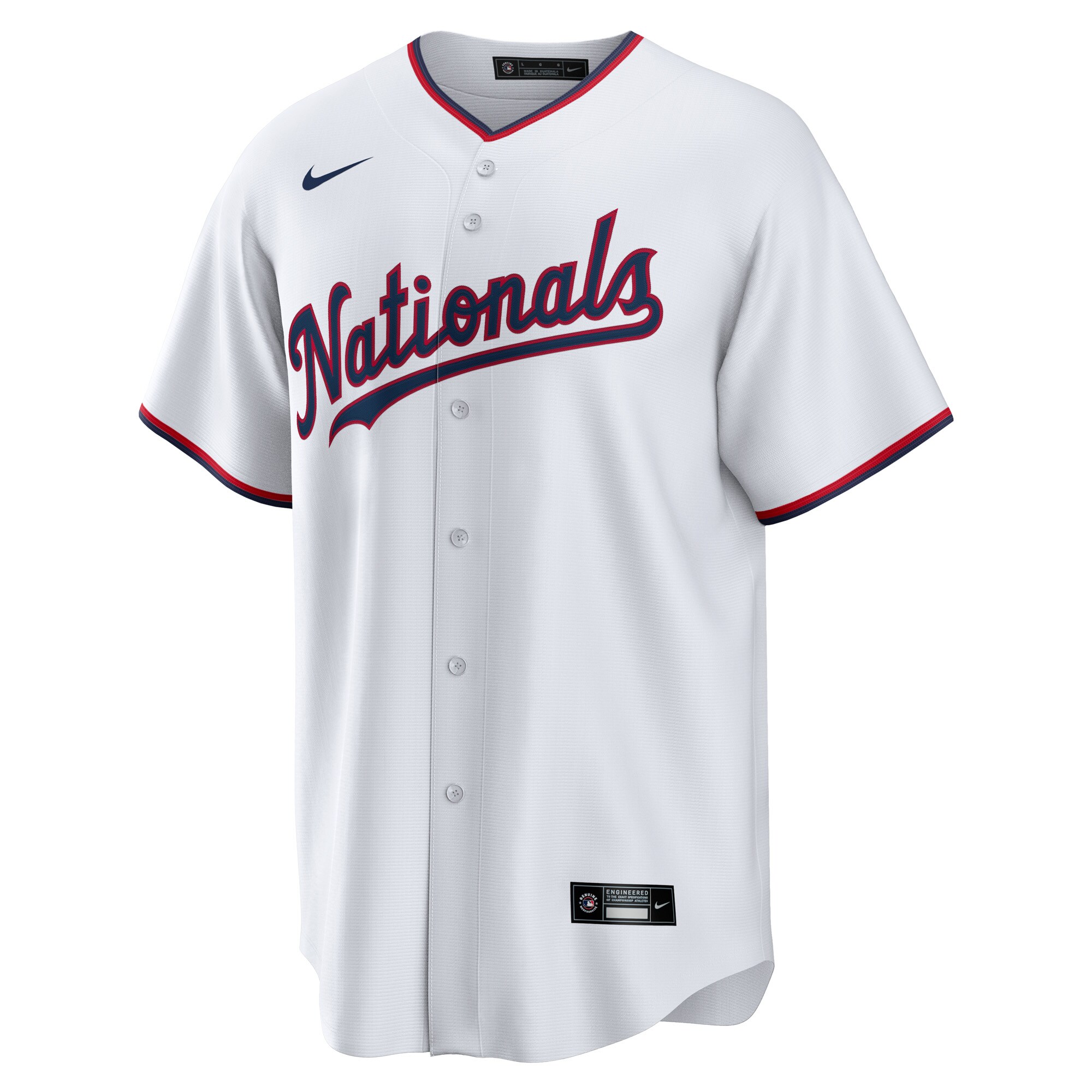 Washington Nationals  Youth Replica Custom Jersey - White