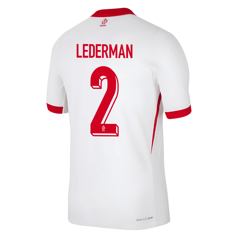Ben Lederman 2 Poland National Team 2024/25 Home Men Jersey - White