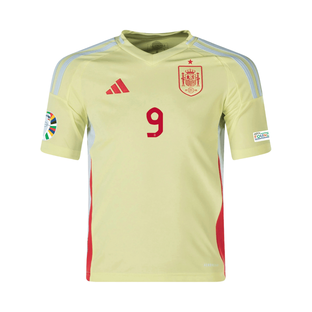 Gavi 9 Spain National Team 2024 Away YOUTH Jersey - Yellow