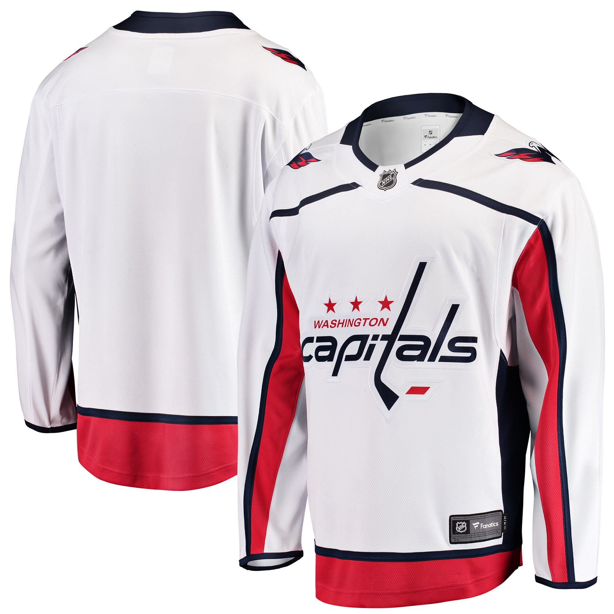 Washington Capitals Fanatics Youth Away Breakaway Jersey - White