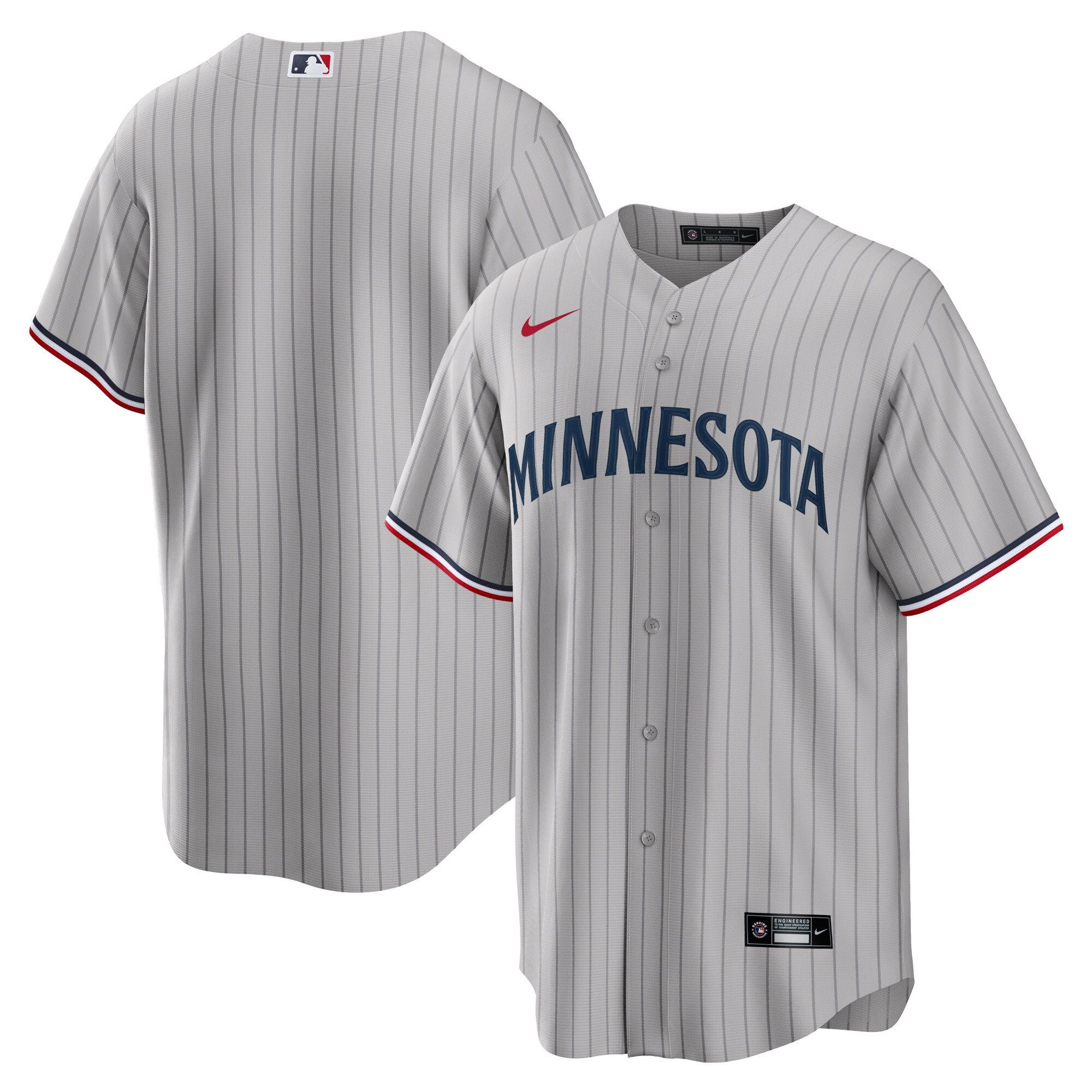 Minnesota Twins  Road Replica Team Jersey - Gray