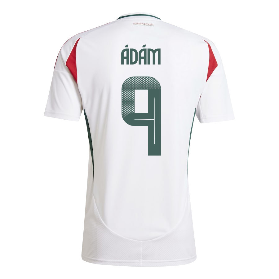 Martin Ádám 9 Hungary National Team 2024/25 Away Men Jersey - White