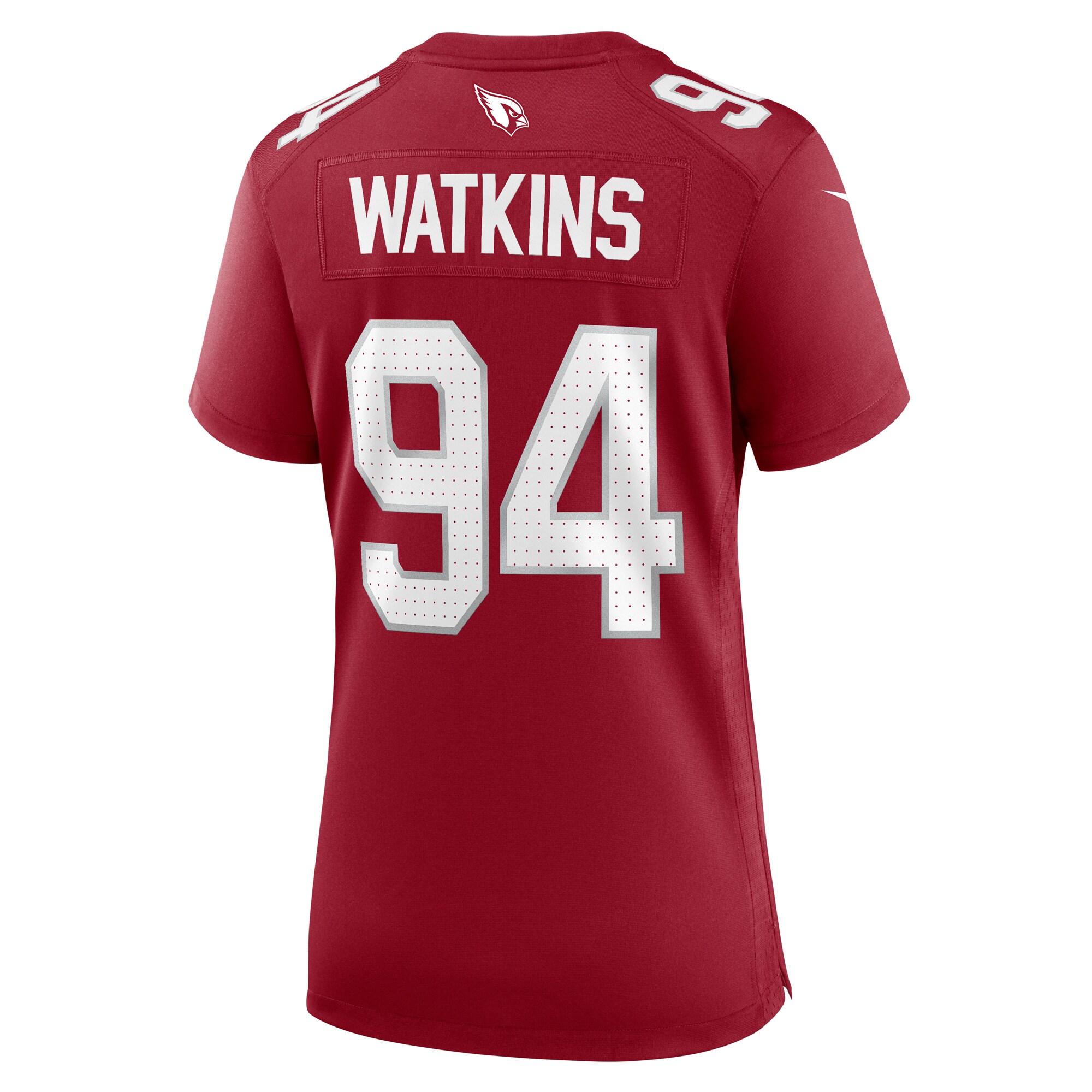 Carlos Watkins Arizona Cardinals  Women's Game Player Jersey - Cardinal