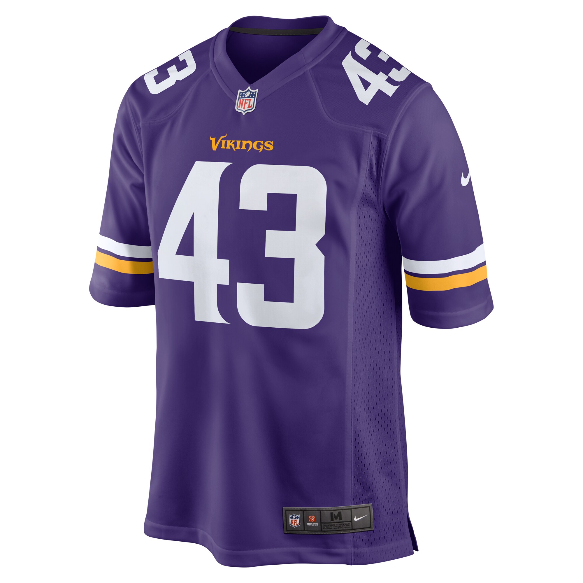 Andrew Van Ginkel Minnesota Vikings  Team Game Jersey -  Purple