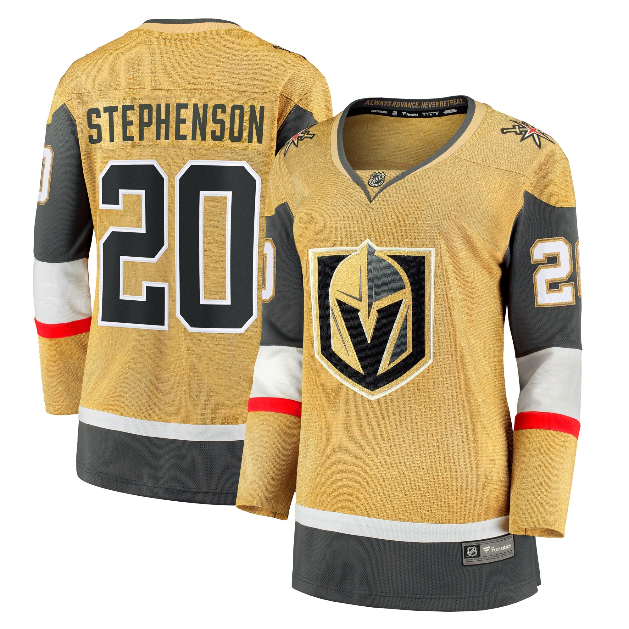 Chandler Stephenson Vegas Golden Knights Women's Fanatics Home Breakaway Jersey - Gold