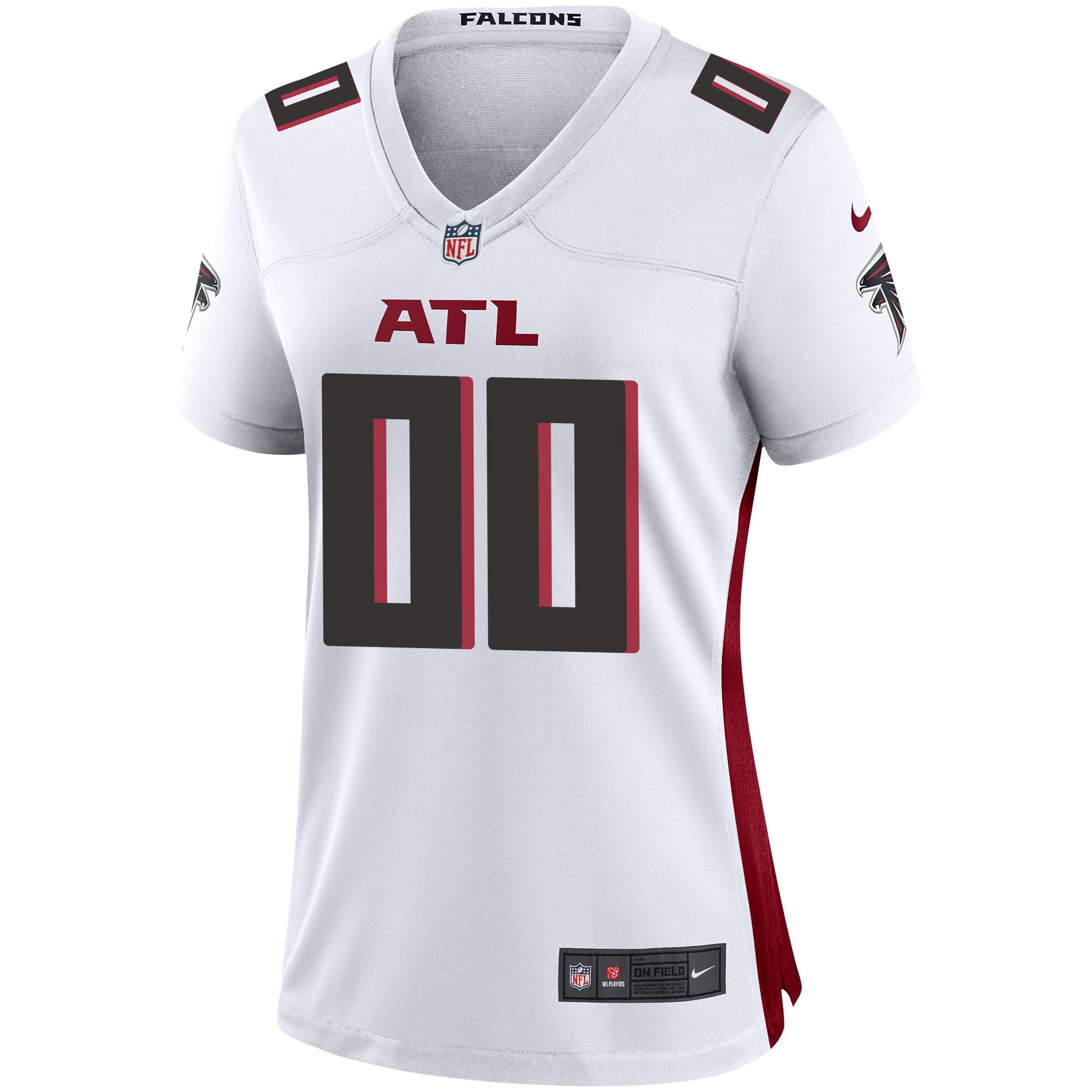 Atlanta Falcons Women's Custom Game Jersey - White