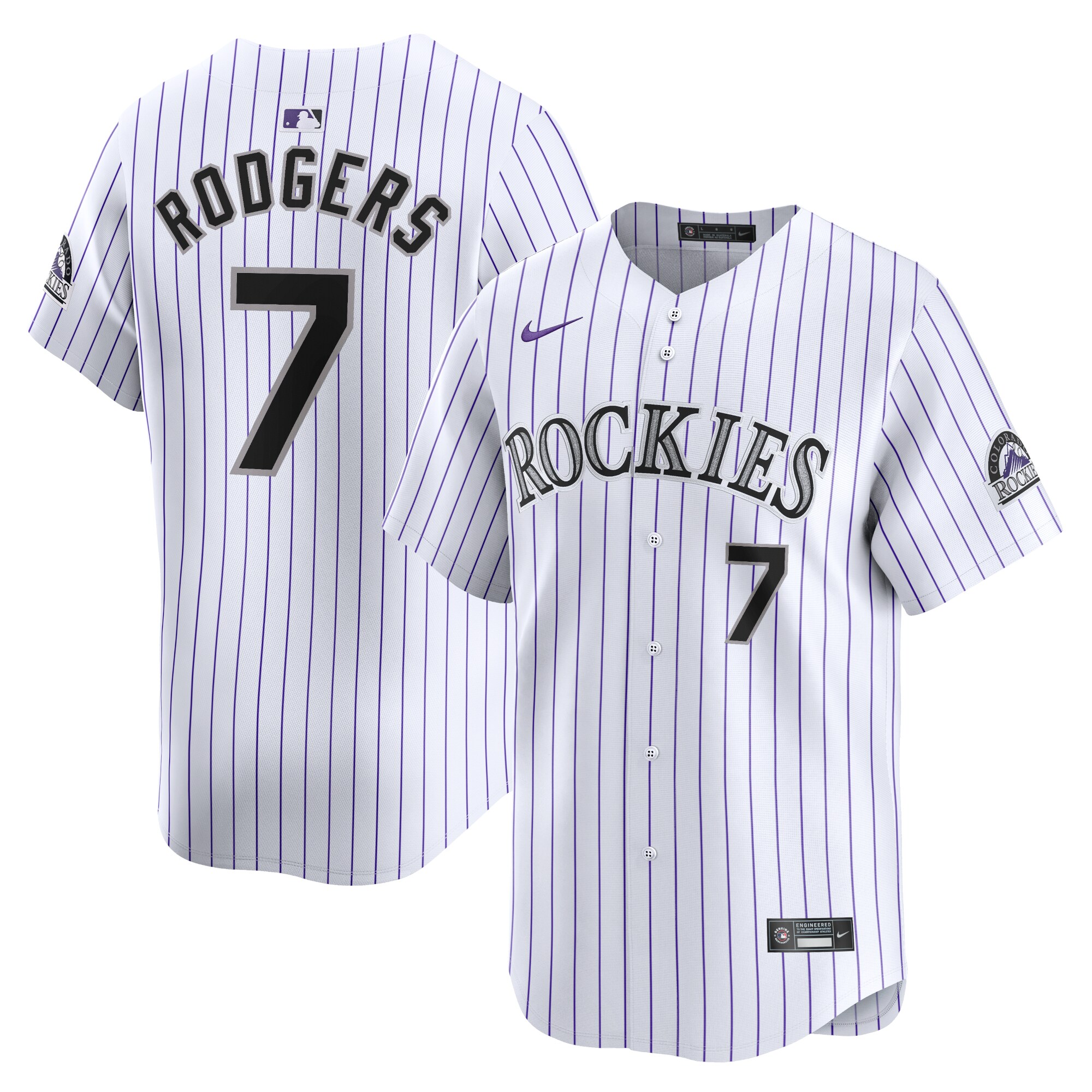 Brendan Rodgers Colorado Rockies  Home Limited Player Jersey - White