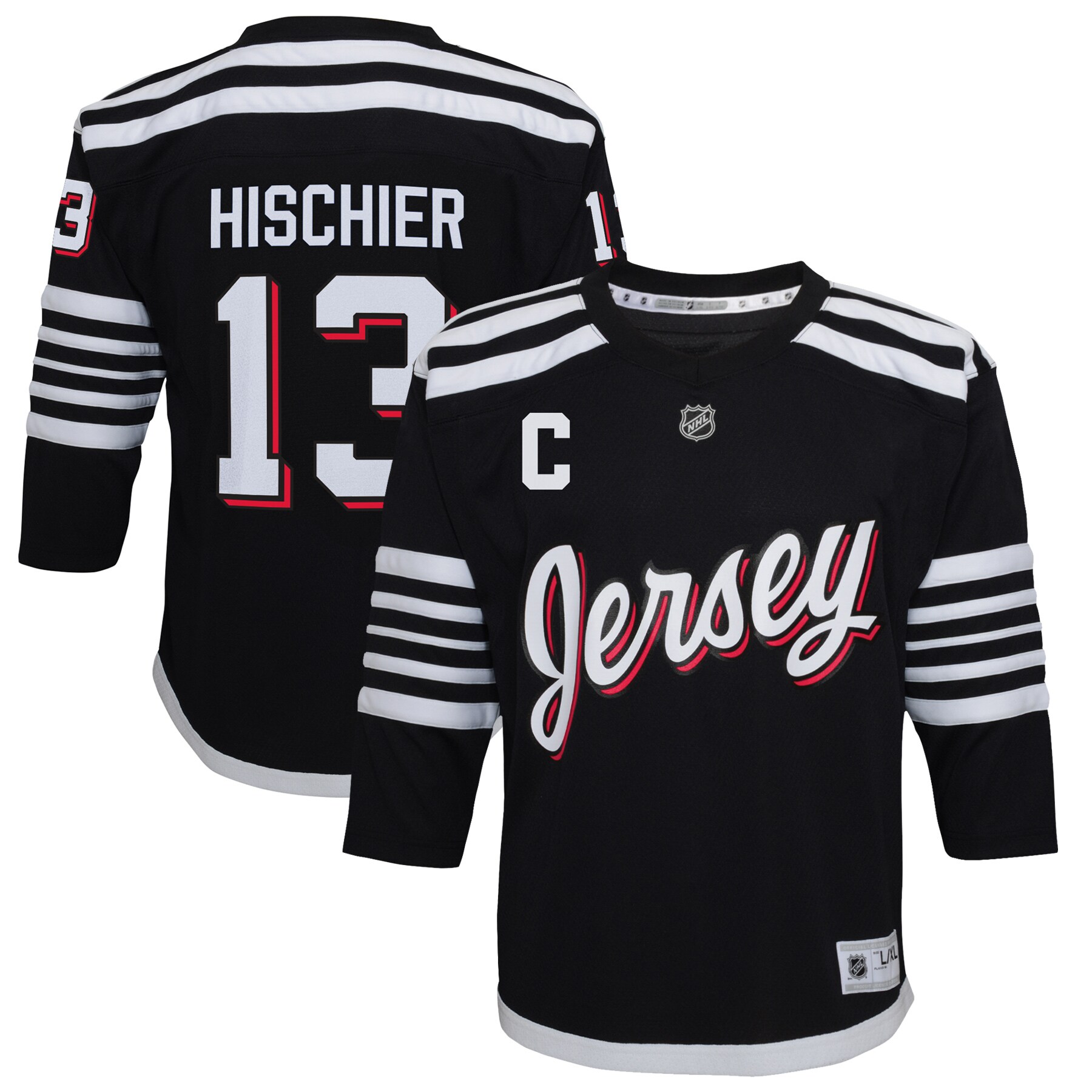 Nico Hischier New Jersey Devils Preschool 2021\/22 Alternate Replica Player Jersey - Black