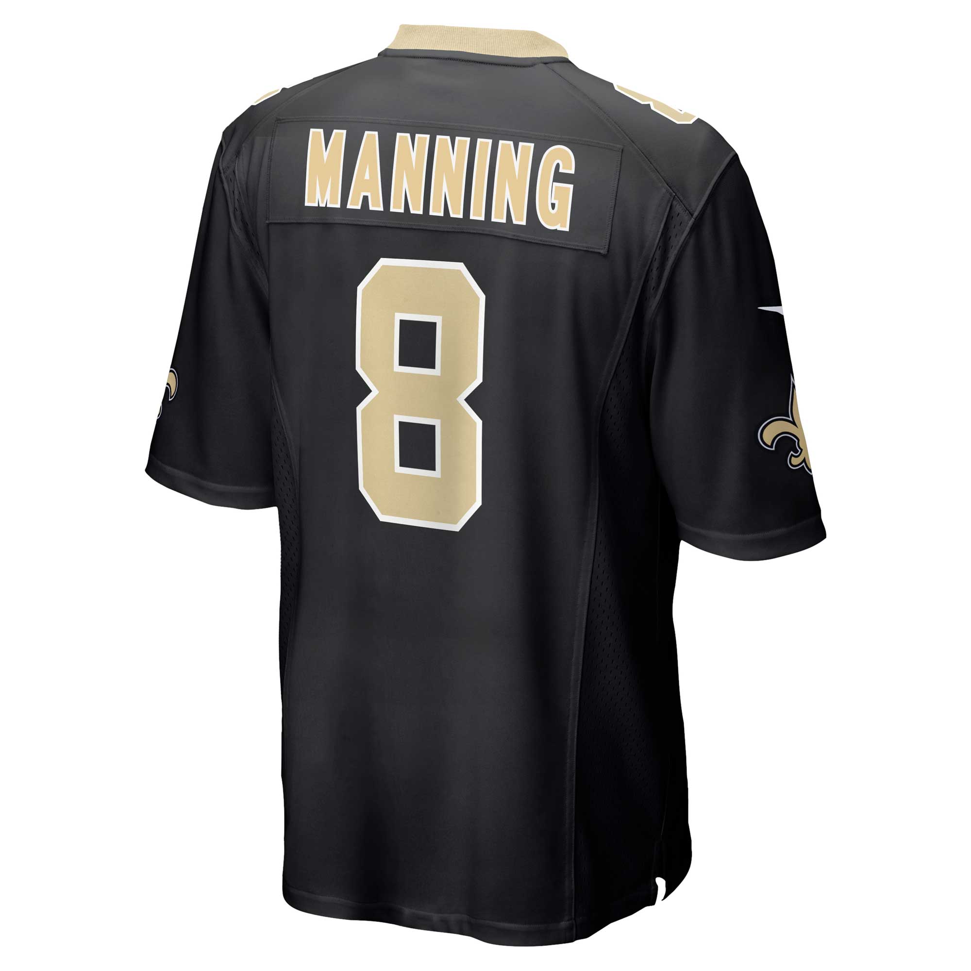 Archie Manning New Orleans Saints  Retired Player Game Jersey - Black
