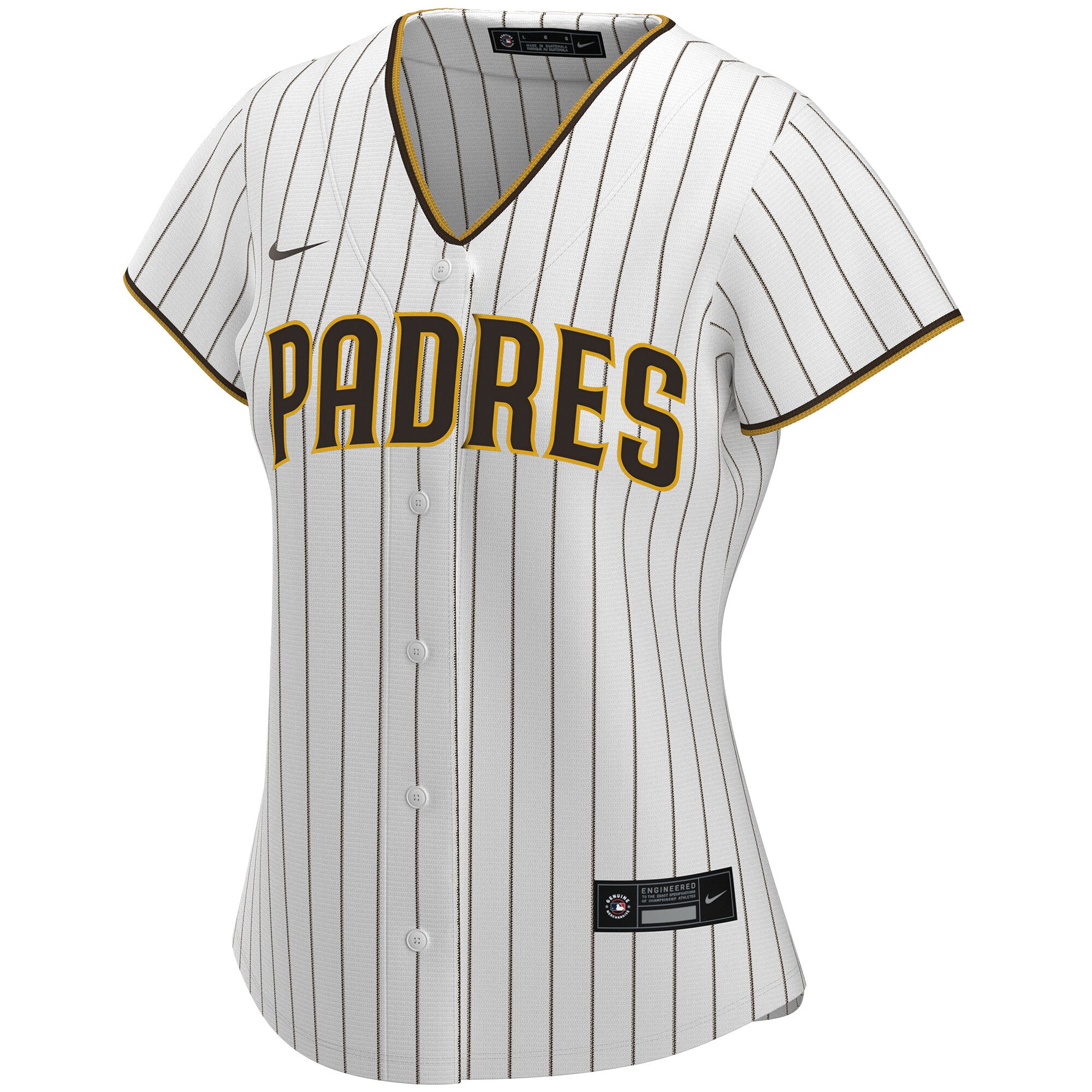 San Diego Padres  Women's Home Replica Custom Jersey - White