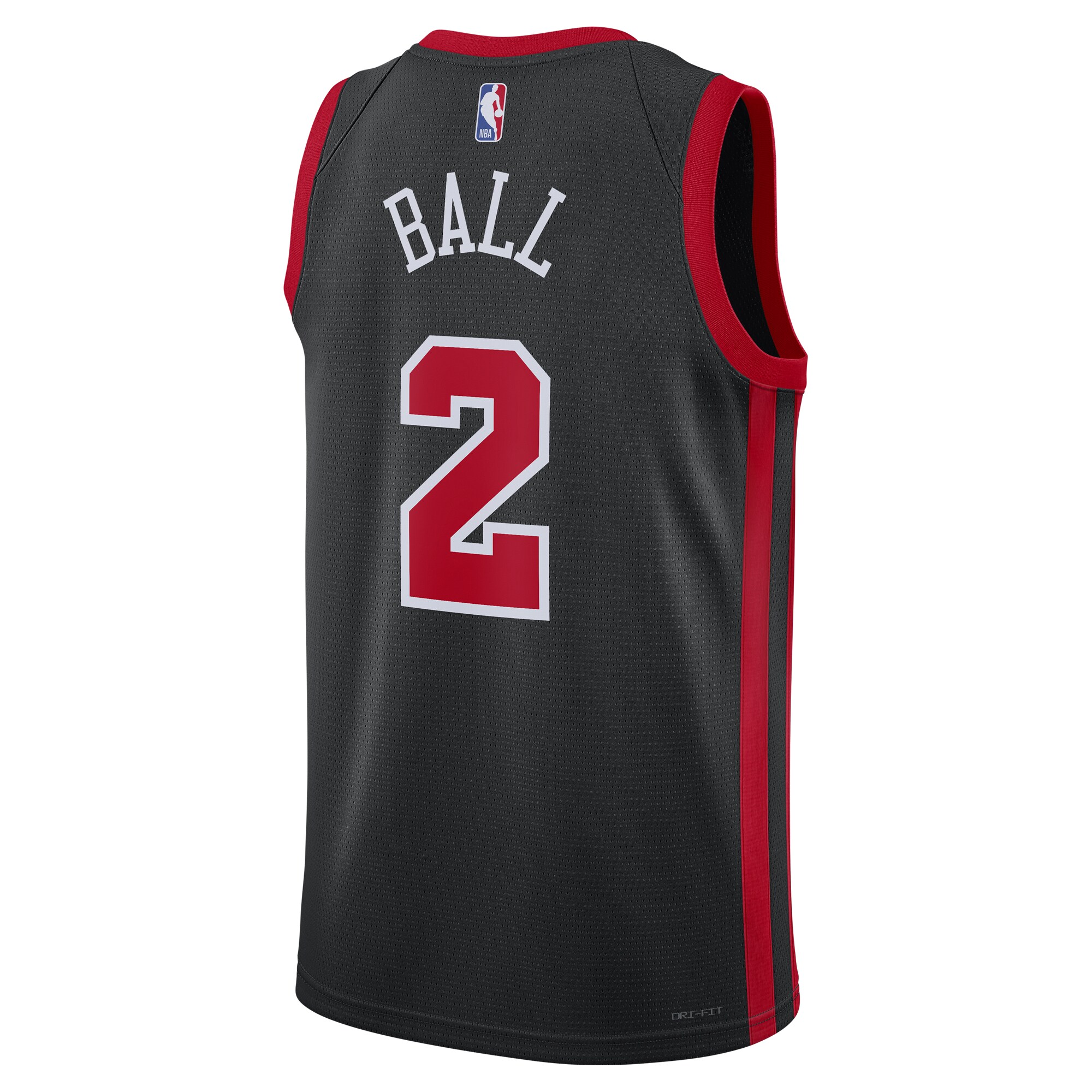 Lonzo Ball Chicago Bulls  Unisex 2023\/24 Swingman Jersey - Black - City Edition