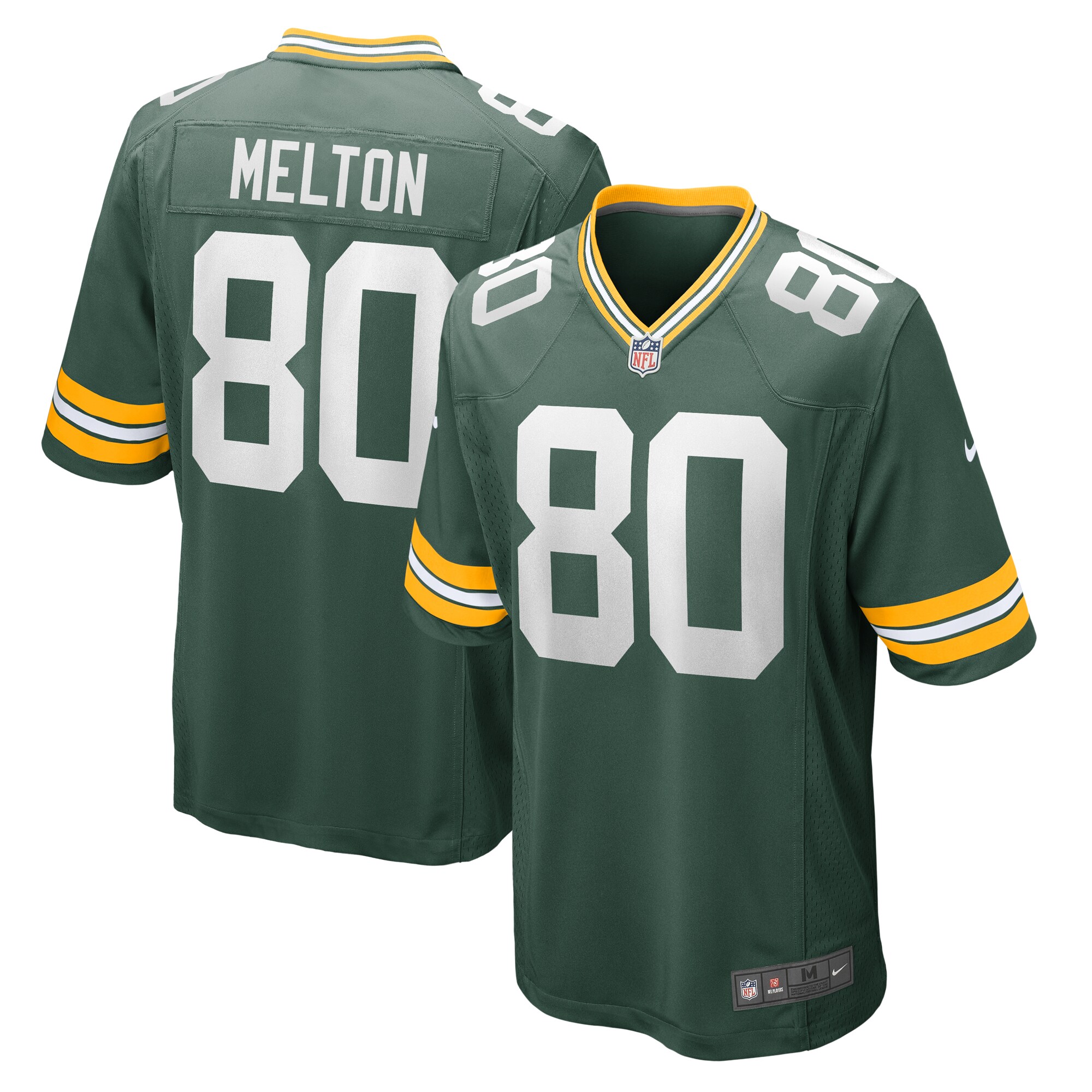 Bo Melton Green Bay Packers  Home Game Player Jersey - Green
