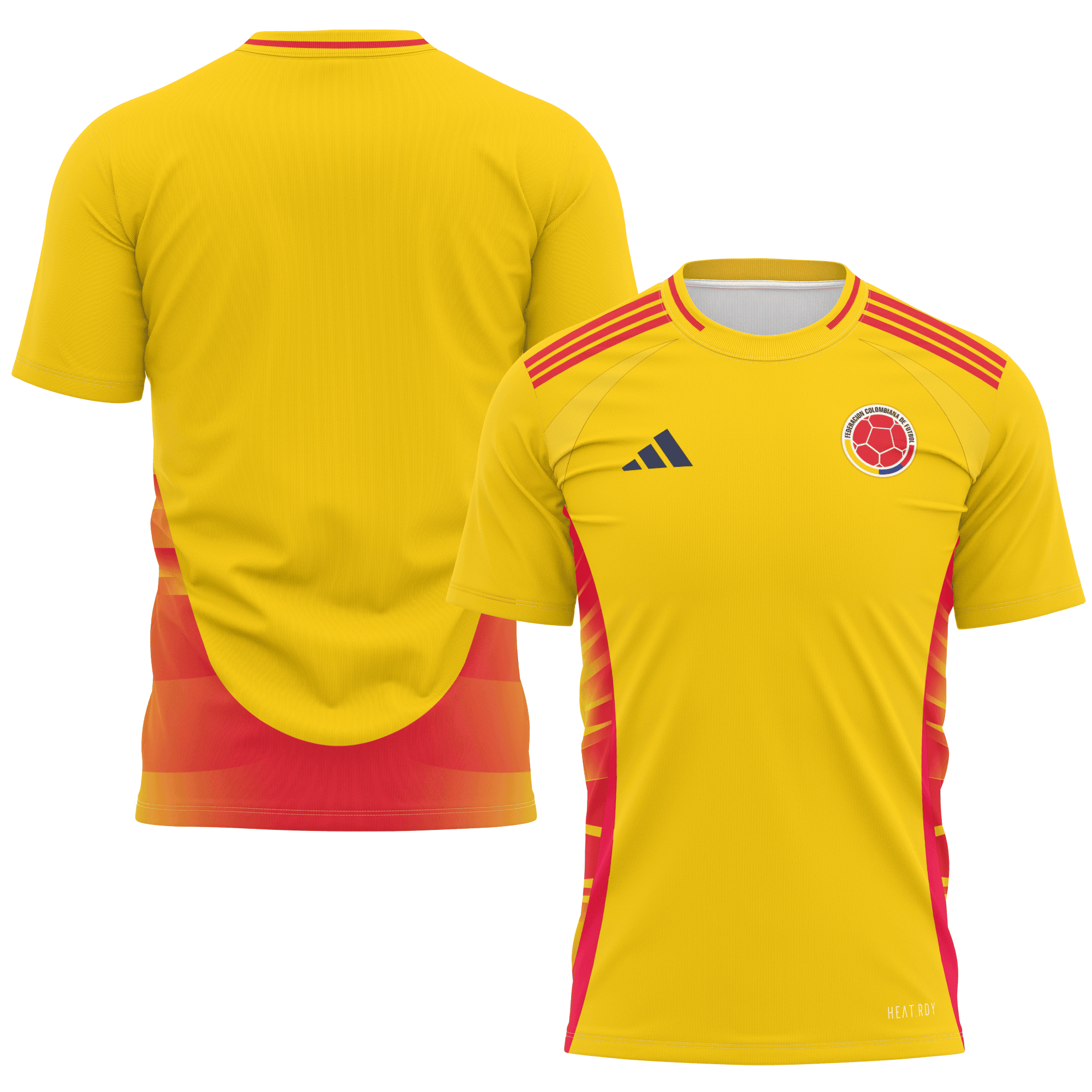 Colombia National Team 2024 Home Kits AOP T-shirt - Yellow