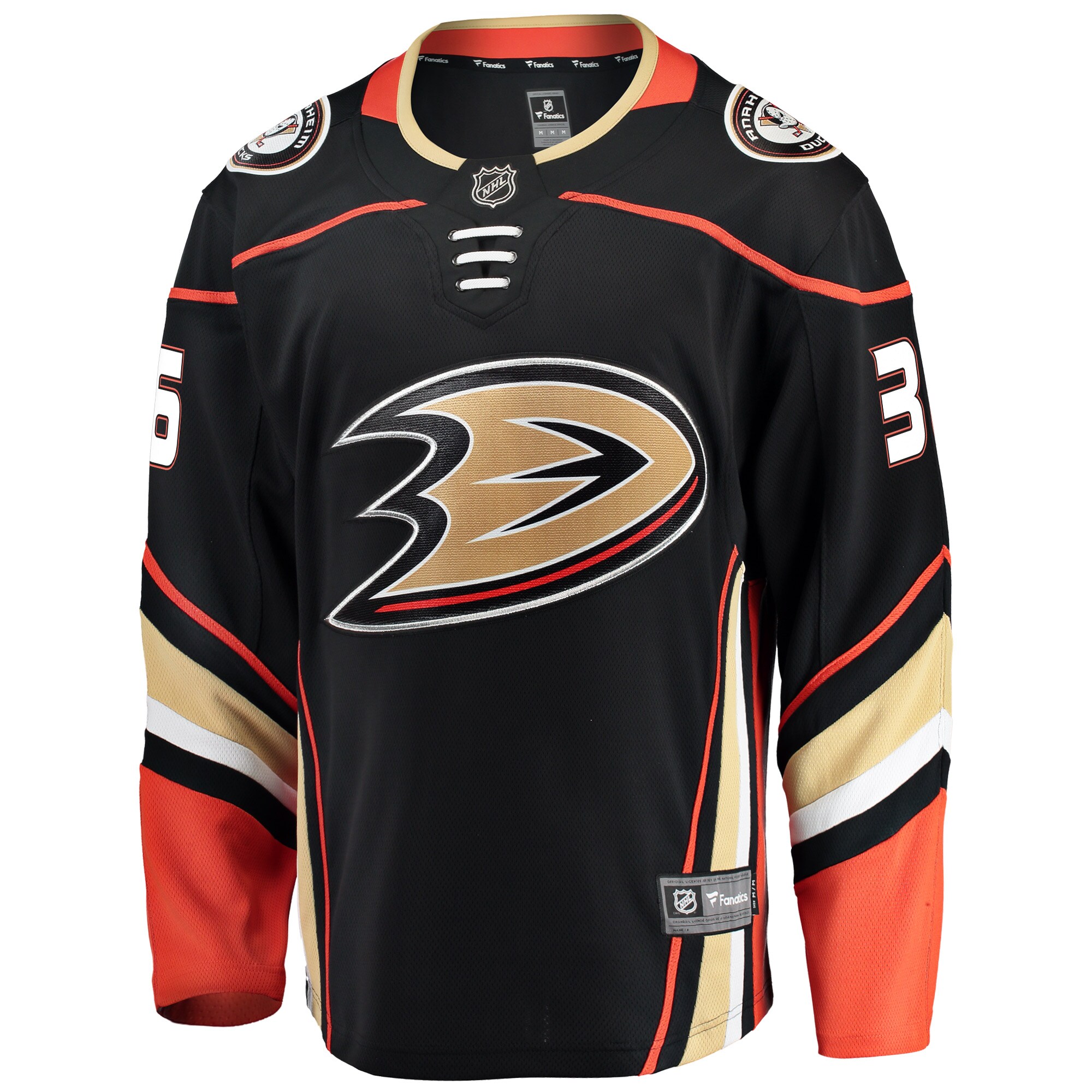 John Gibson Anaheim Ducks Fanatics Breakaway Player Jersey - Black